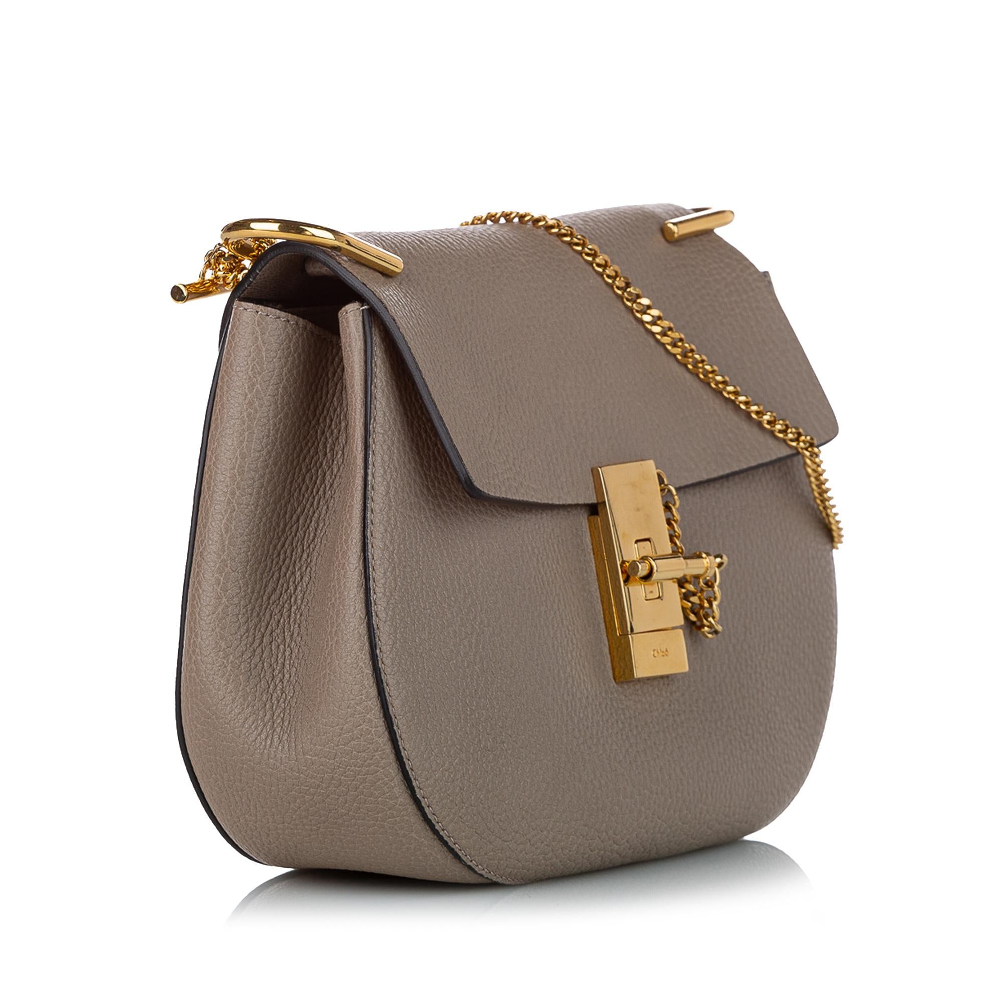 Chloe Drew Leather Crossbody Bag (SHG-28831)
