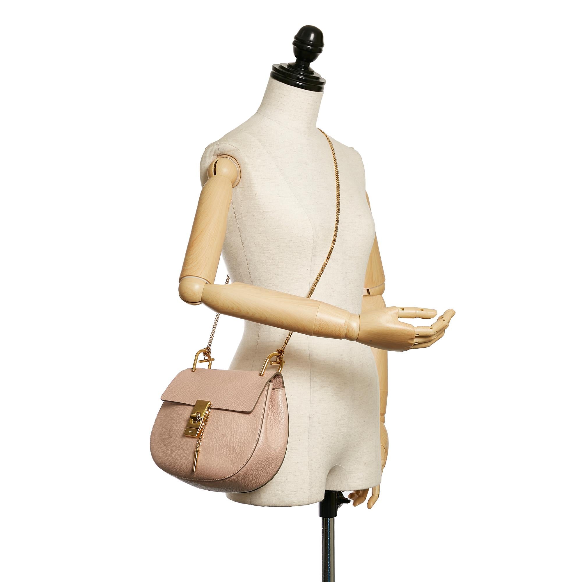 Chloe Drew Leather Crossbody Bag (SHG-32212)