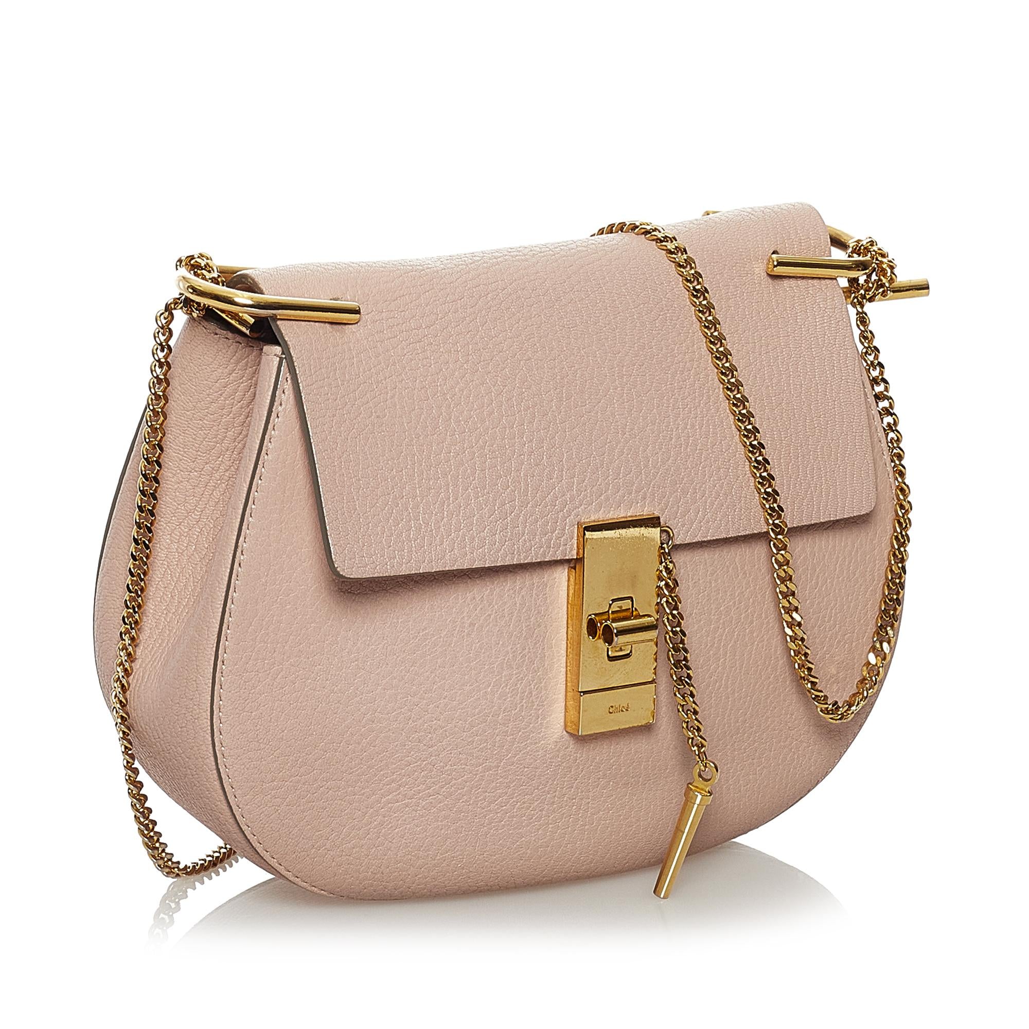 Chloe Drew Leather Crossbody Bag (SHG-32212)