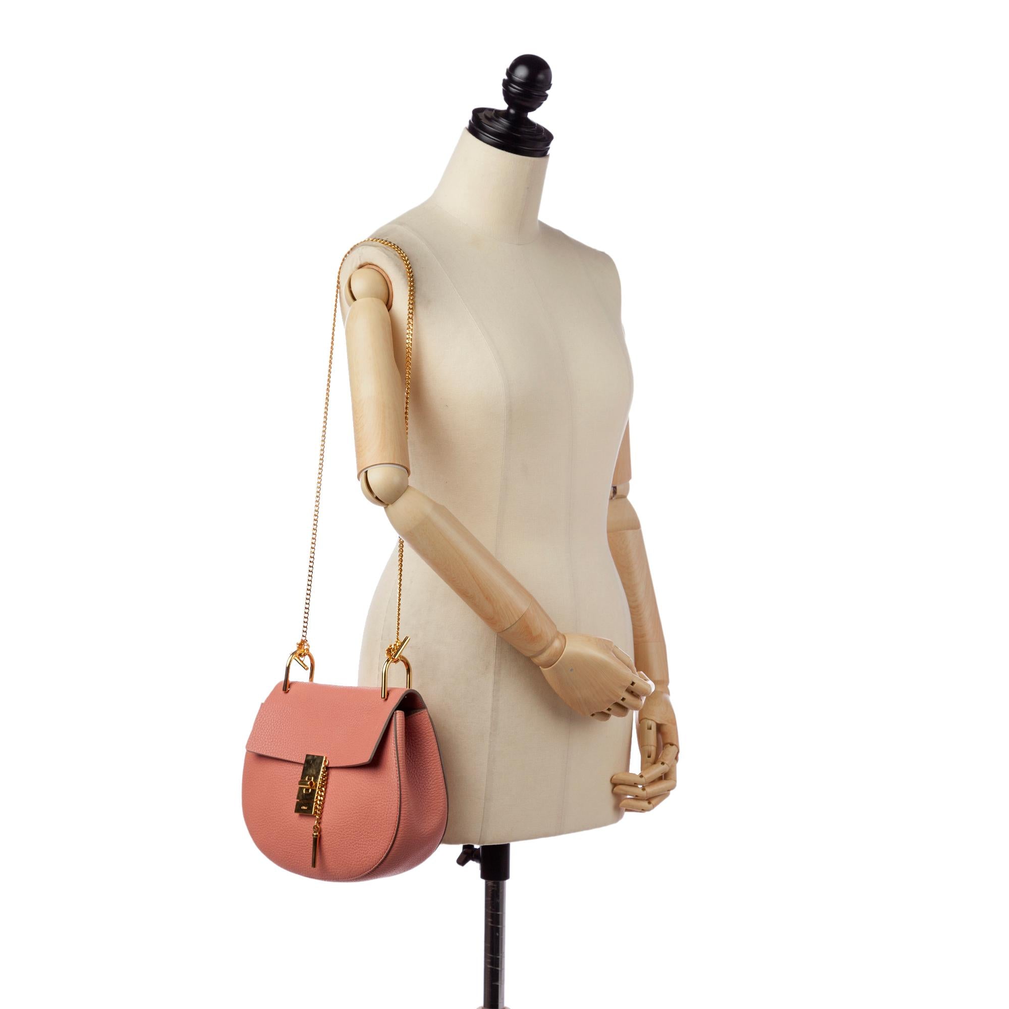 Chloe Drew Leather Crossbody Bag (SHG-33531)