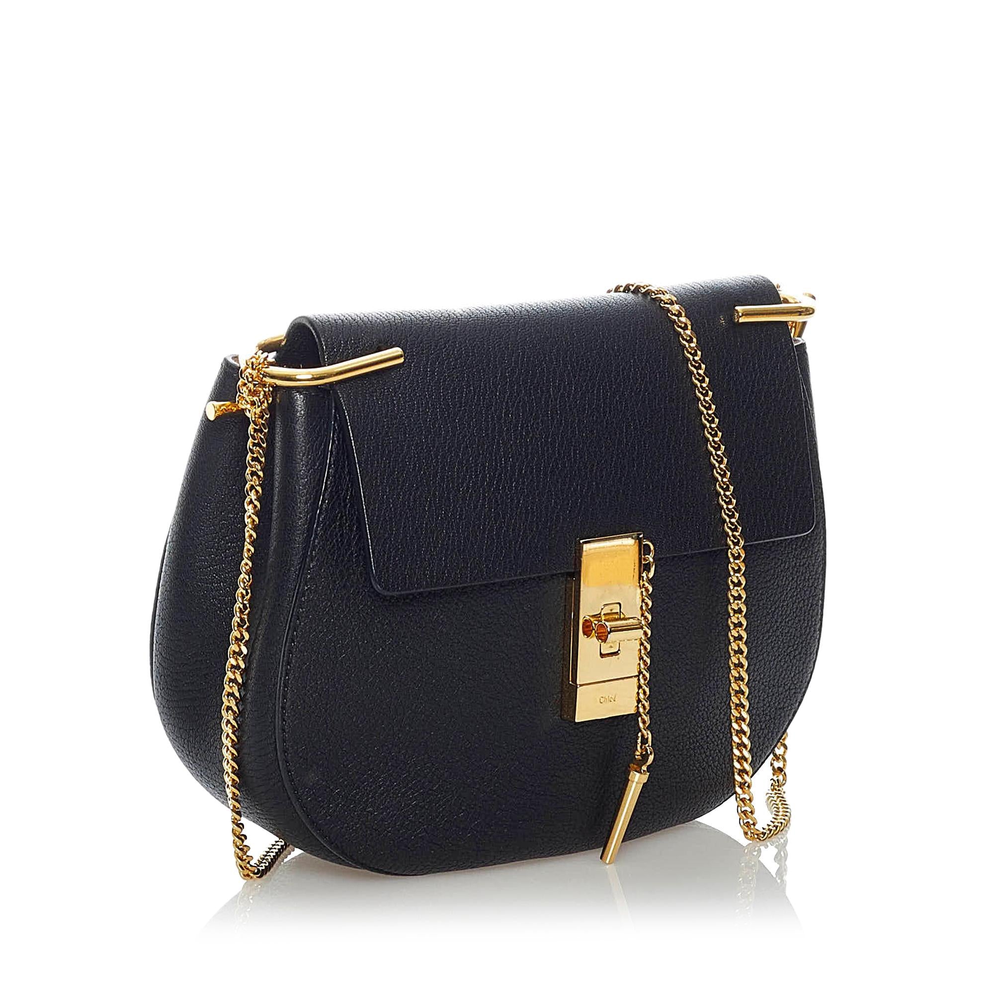 Chloe Drew Leather Crossbody Bag (SHG-37646)