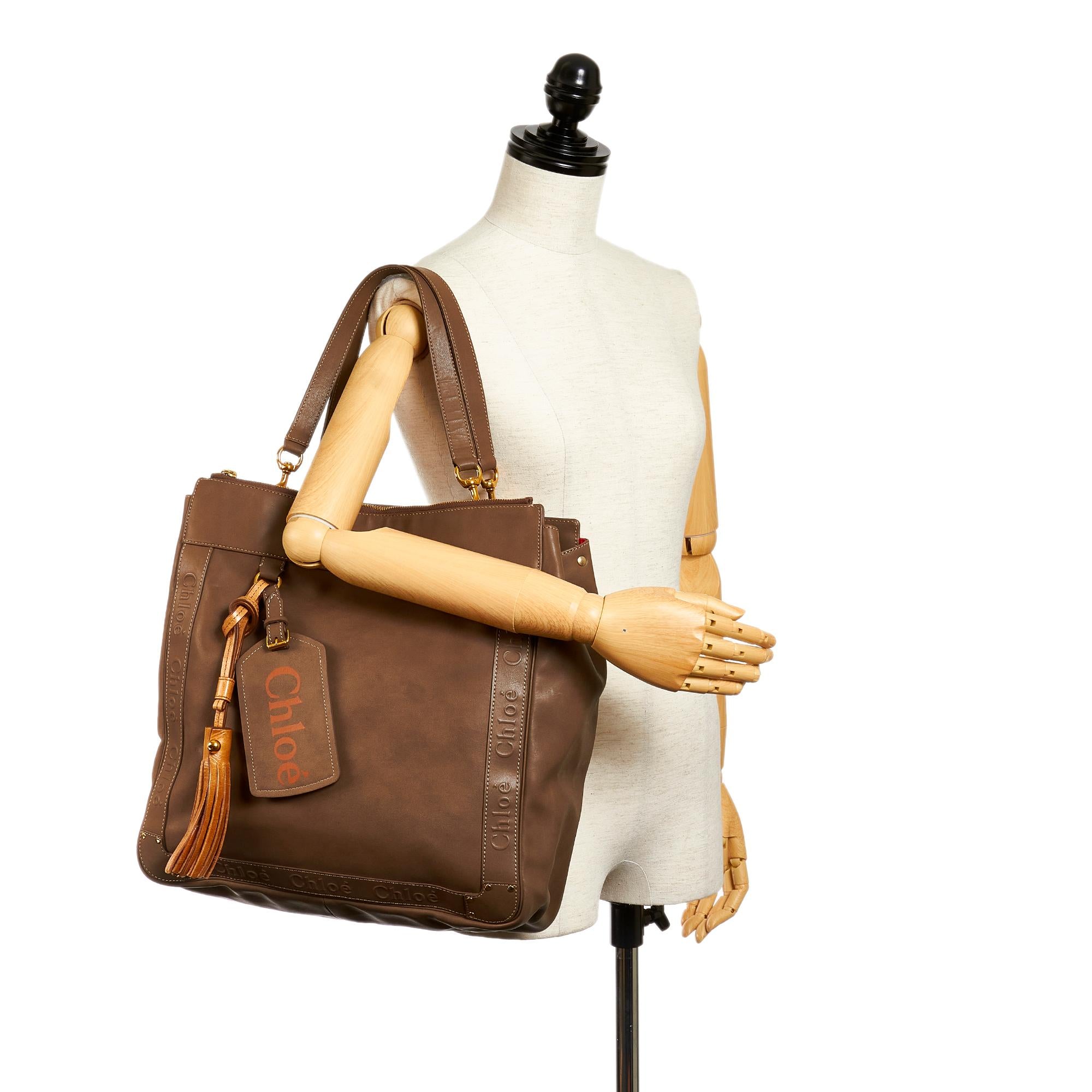 Chloe Eden Leather Tote Bag (SHG-26895)