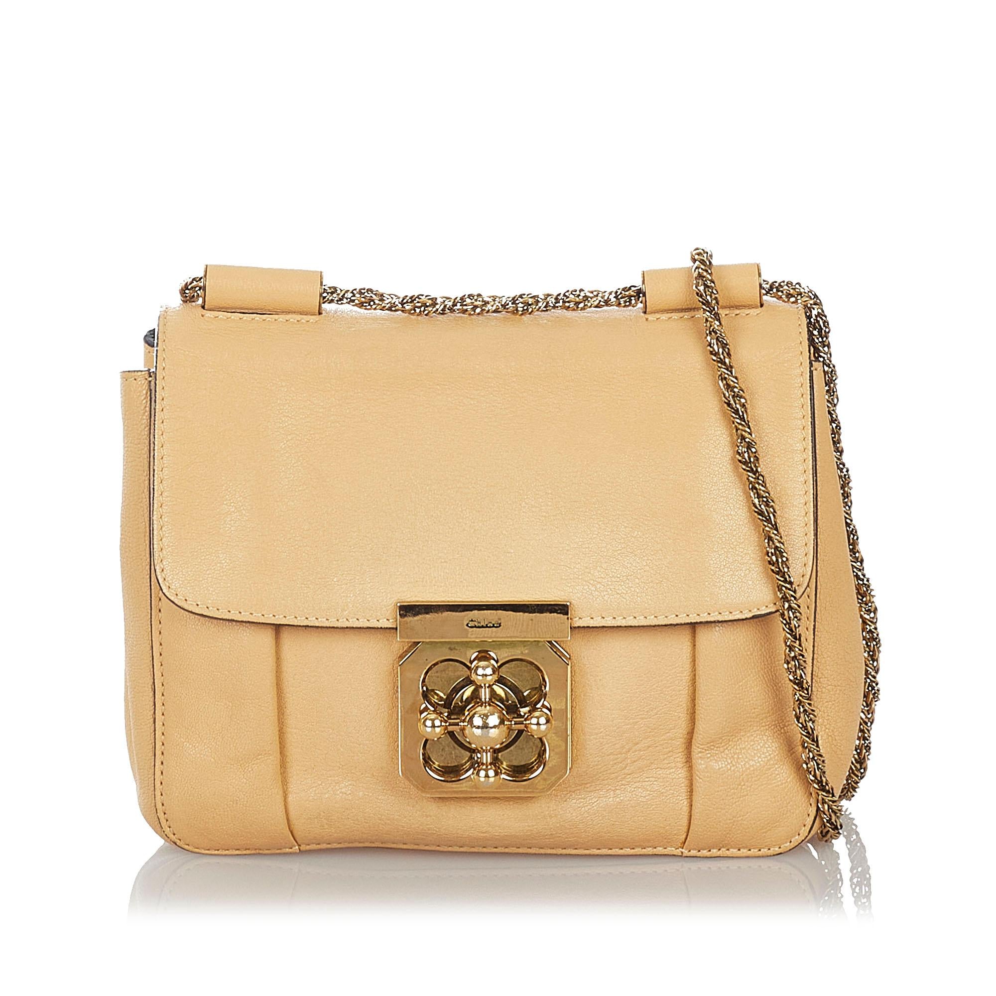 Chloe Elsie Leather Crossbody Bag (SHG-27136)