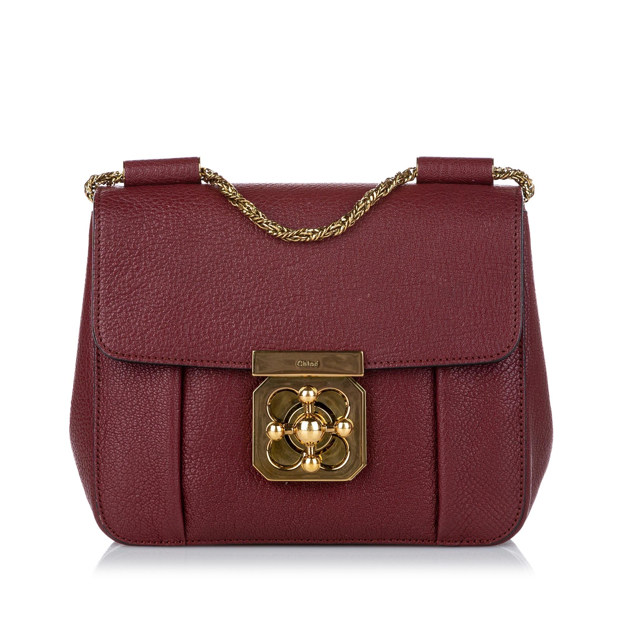 Chloe Elsie Leather Crossbody Bag (SHG-28456)