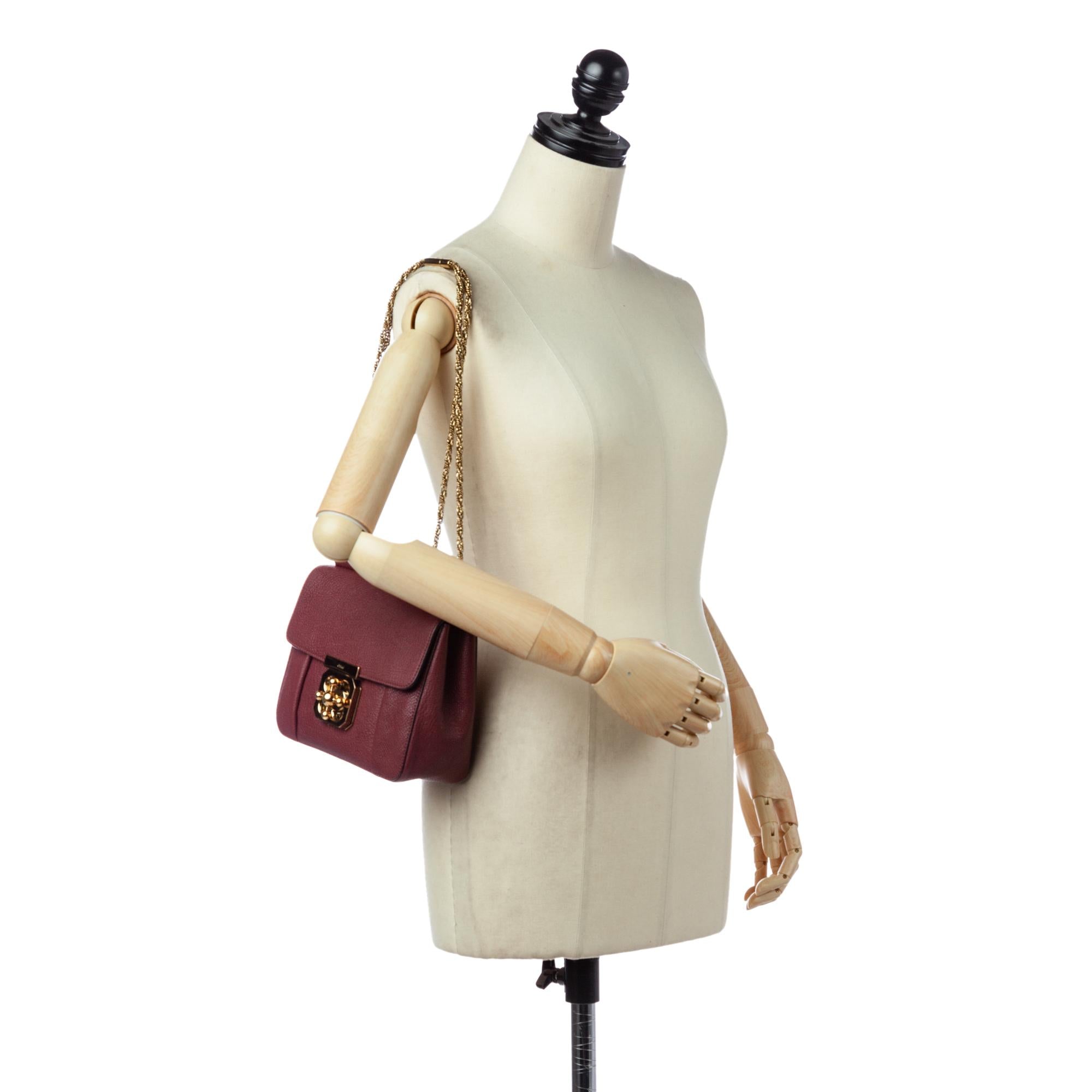 Chloe Elsie Leather Crossbody Bag (SHG-28456)