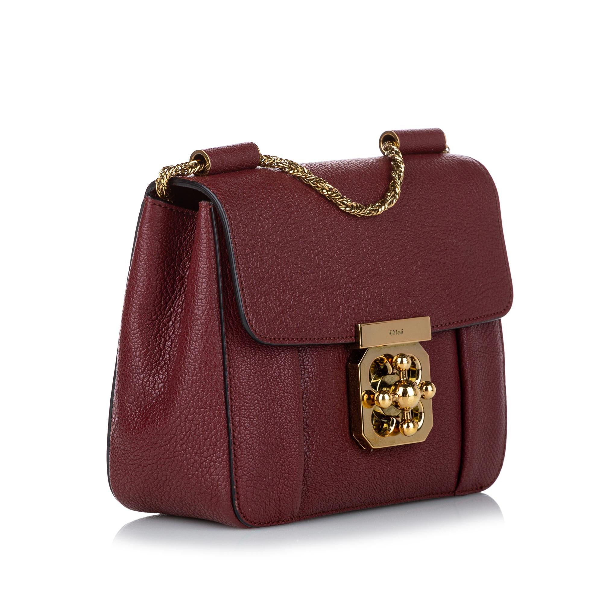 Chloe Elsie Leather Crossbody Bag (SHG-28456)