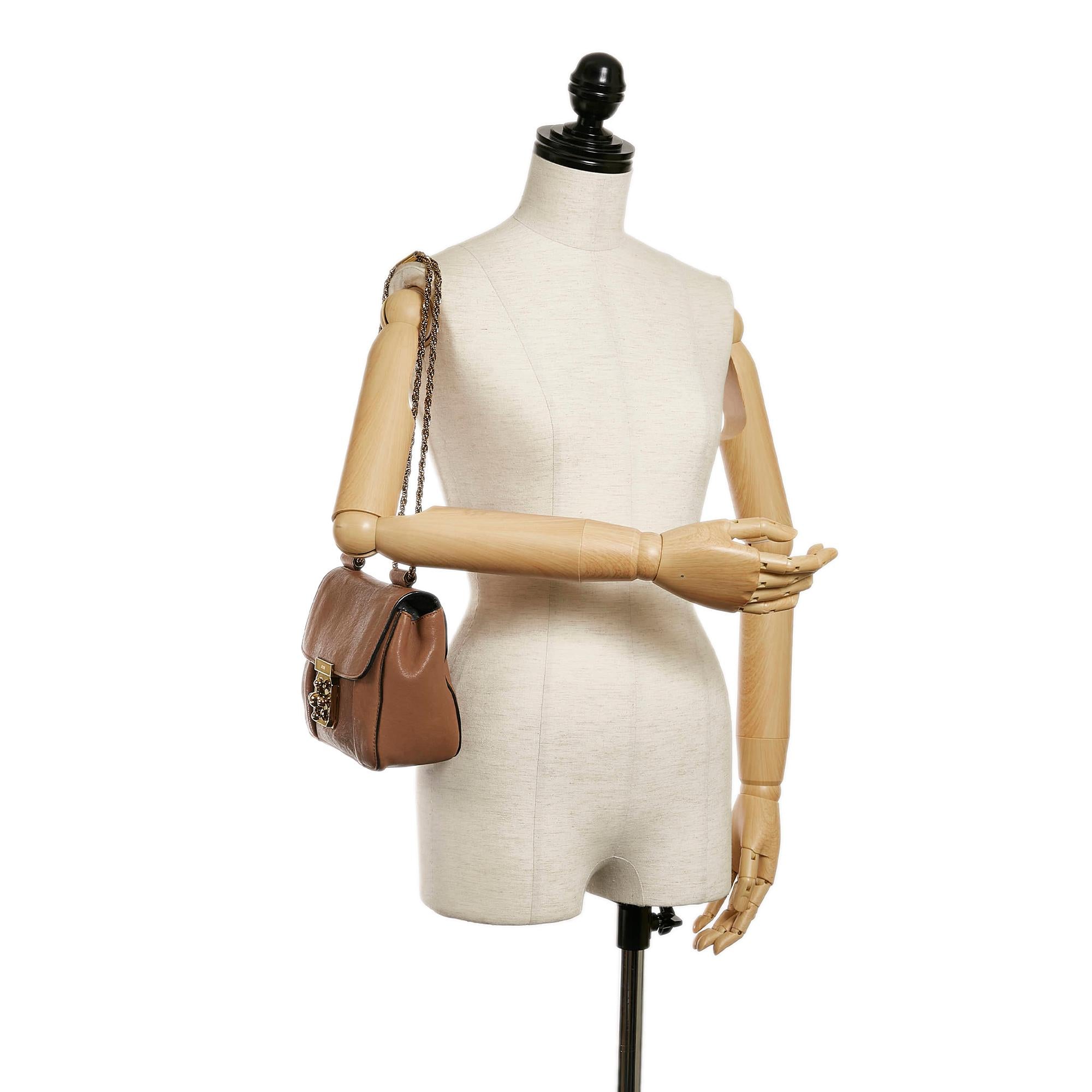 Chloe Elsie Leather Crossbody Bag (SHG-31597)