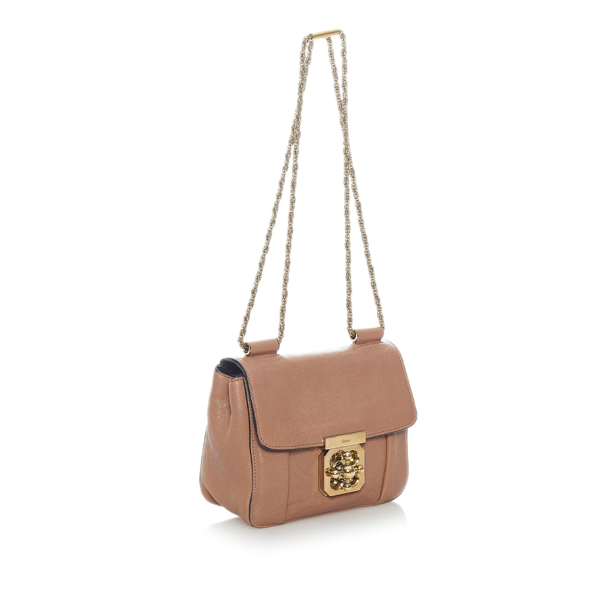 Chloe Elsie Leather Crossbody Bag (SHG-31597)