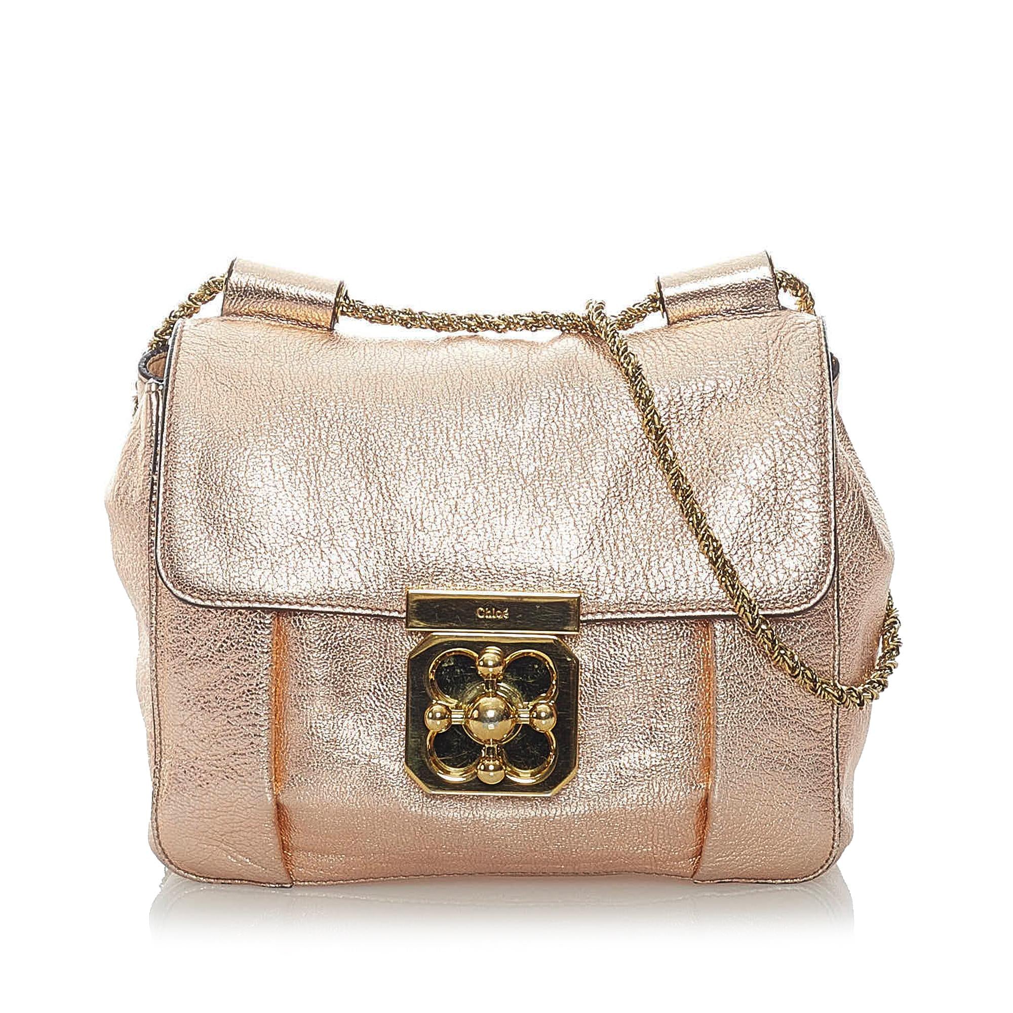 Chloe Elsie Leather Crossbody Bag (SHG-32037)