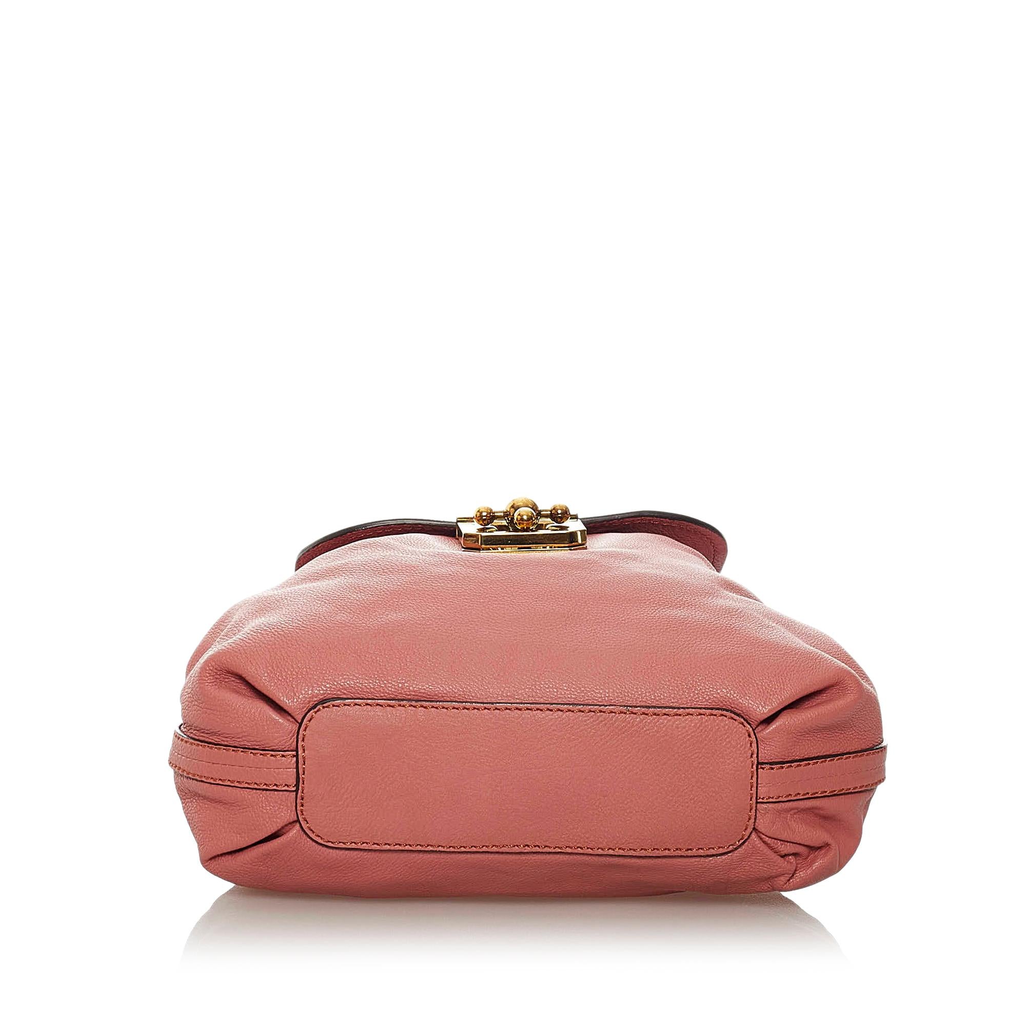 Chloe Elsie Leather Satchel (SHG-28315)