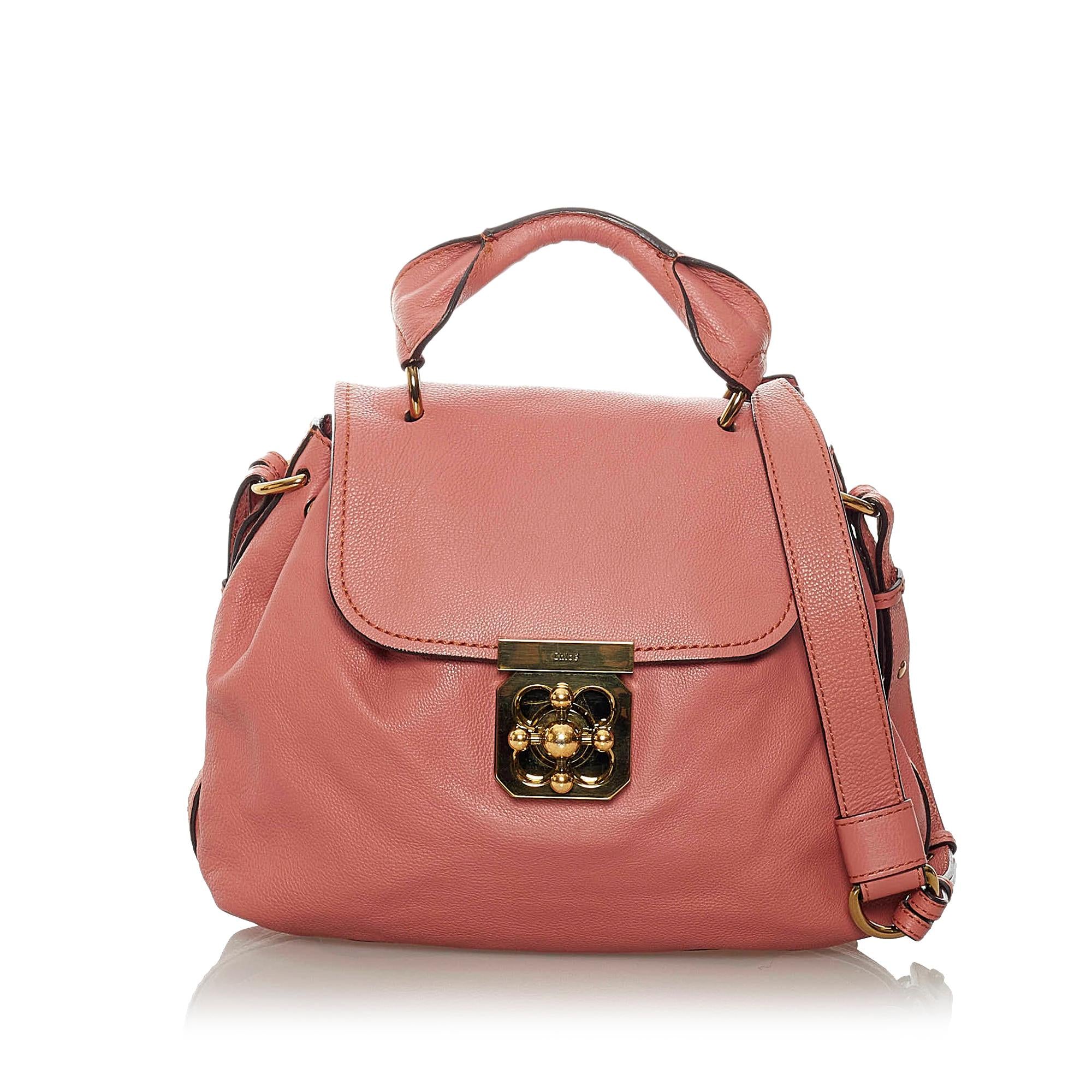 Chloe Elsie Leather Satchel (SHG-28315)