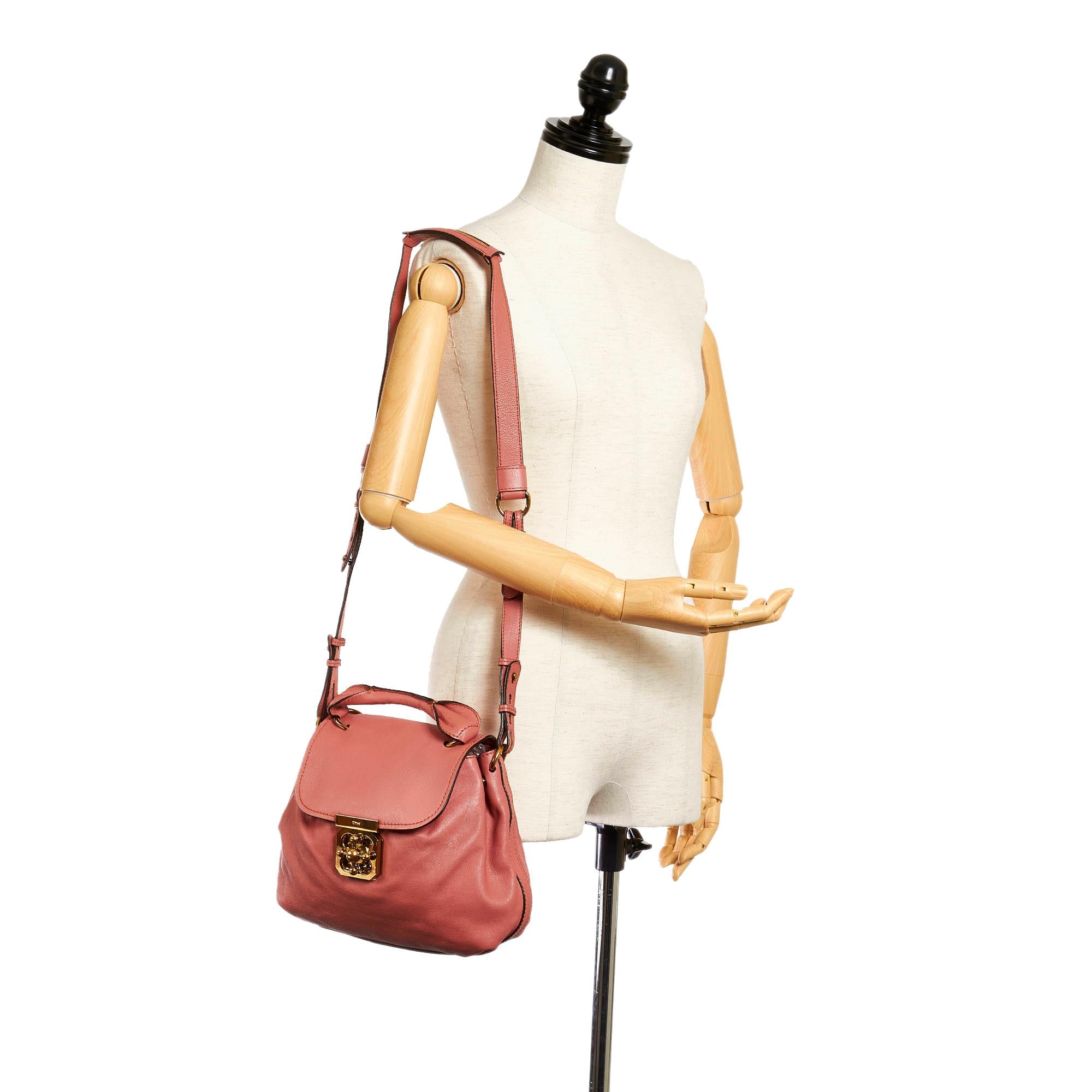 Chloe Elsie Leather Satchel (SHG-28315)