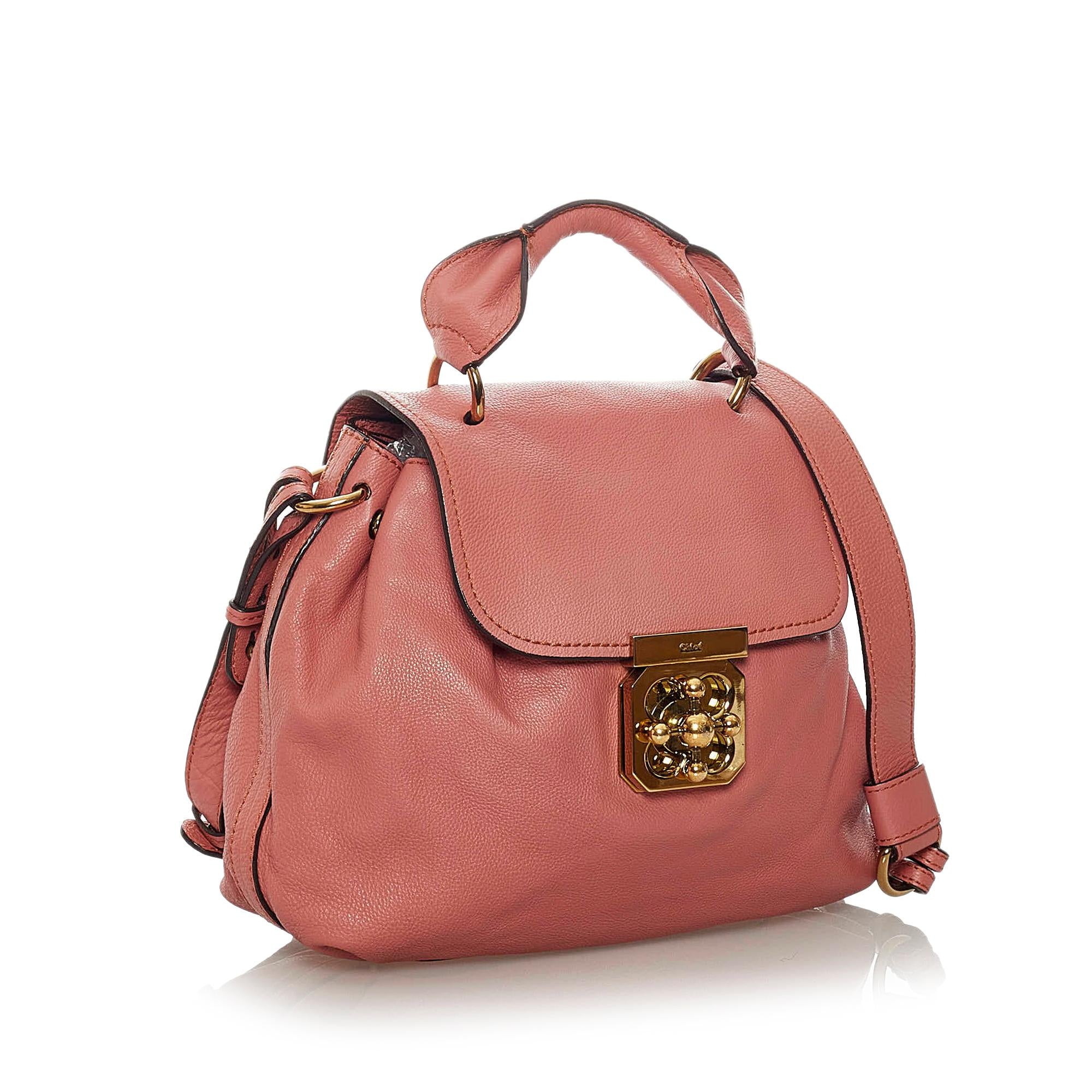 Chloe Elsie Leather Satchel (SHG-28315)
