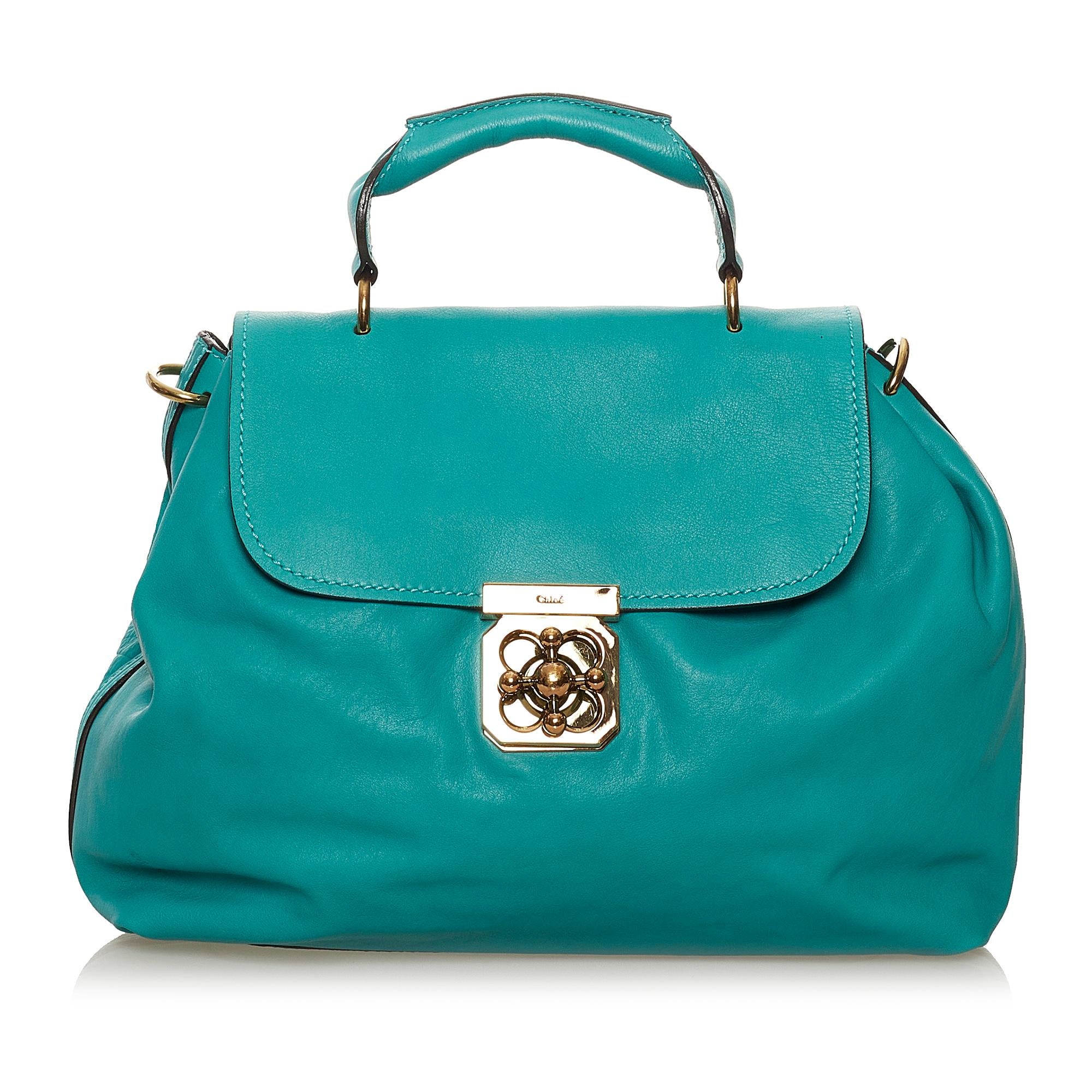 Chloe Elsie Leather Satchel (SHG-37648)