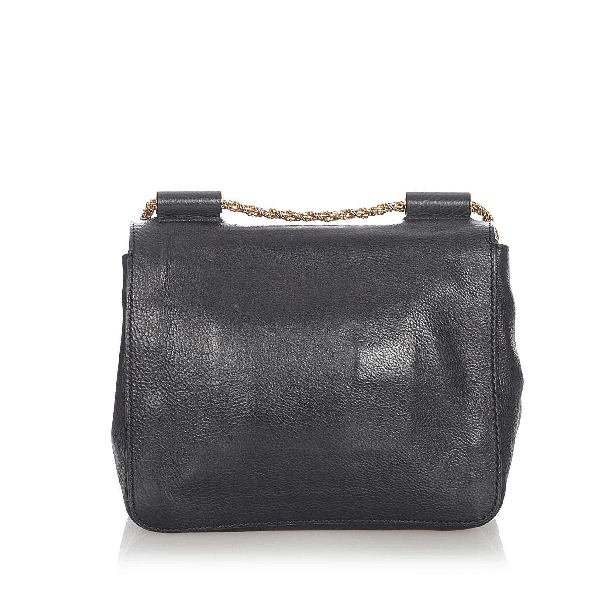 Chloe Elsie Leather Shoulder Bag (SHG-22957)