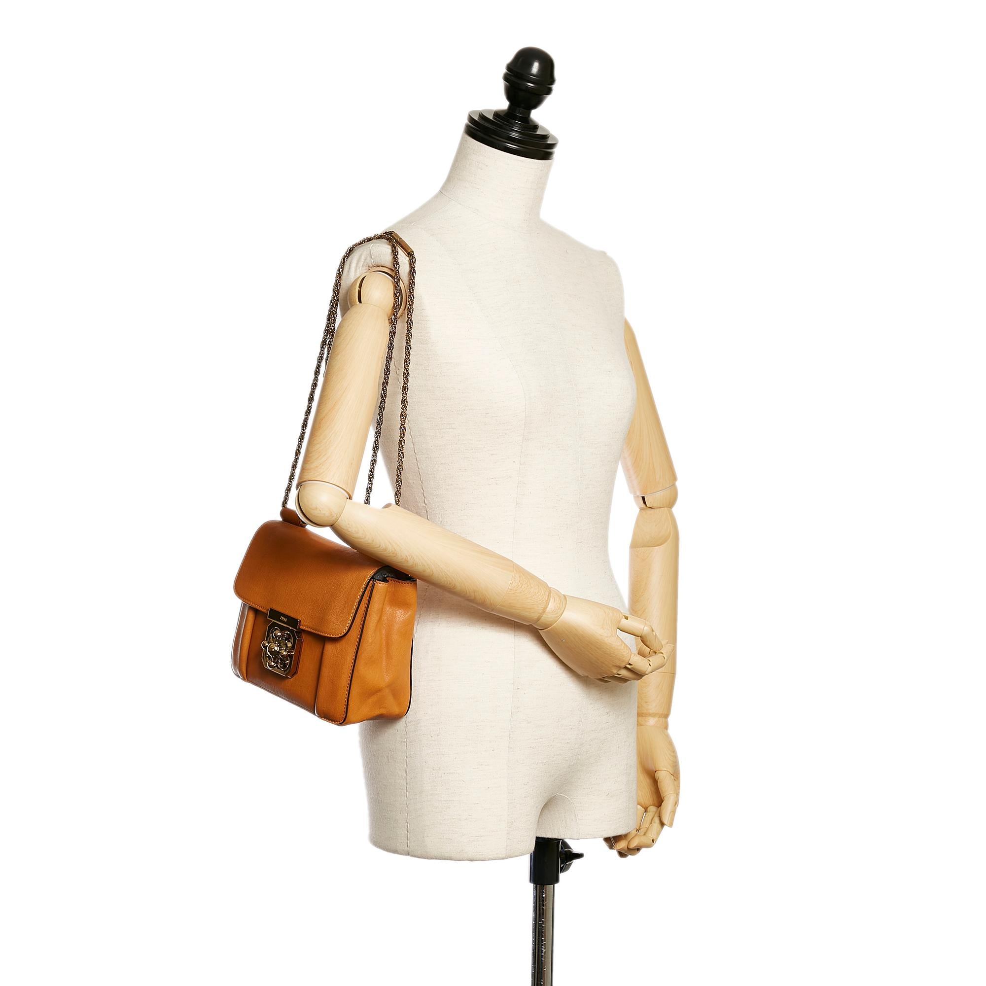 Chloe Elsie Leather Shoulder Bag (SHG-28504)