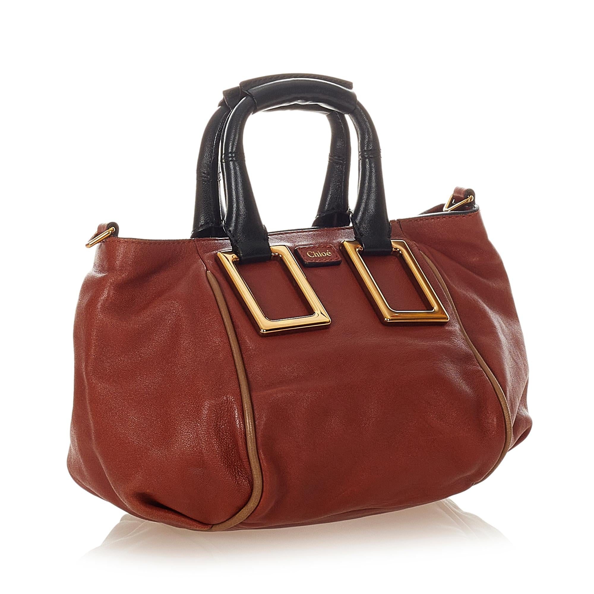 Chloe Ethel Leather Satchel (SHG-26624)