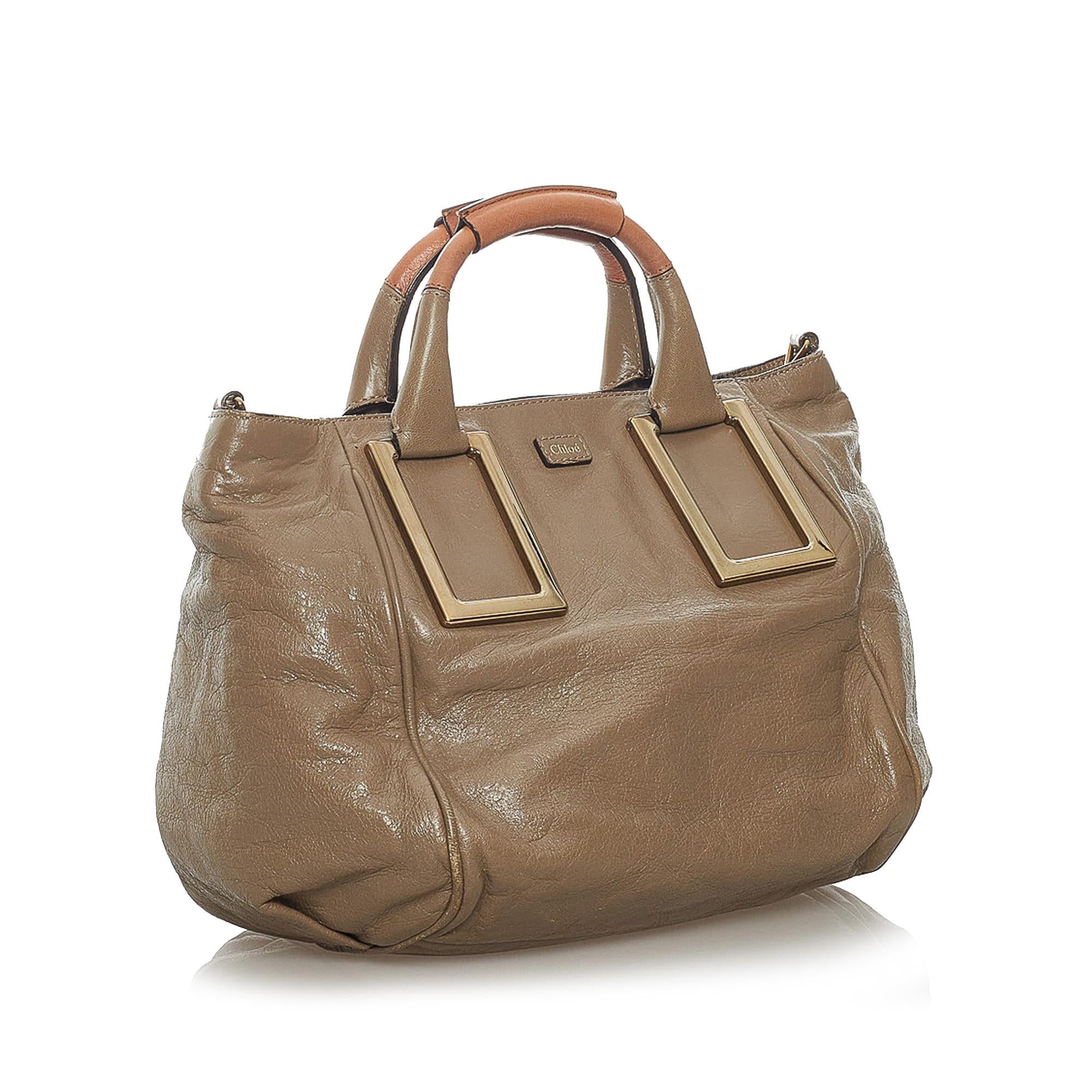 Chloe Ethel Leather Satchel (SHG-29270)