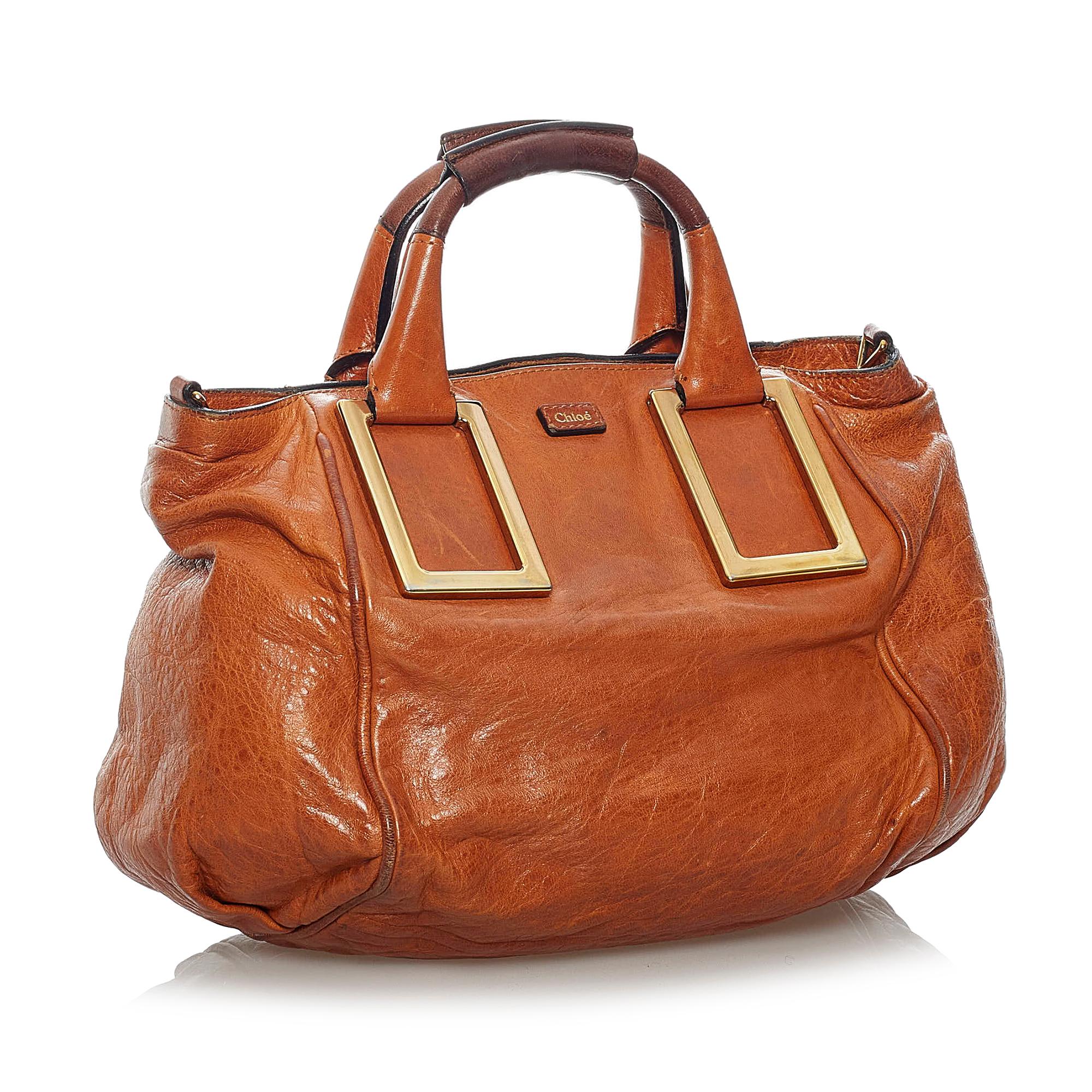 Chloe Ethel Leather Satchel (SHG-36041)