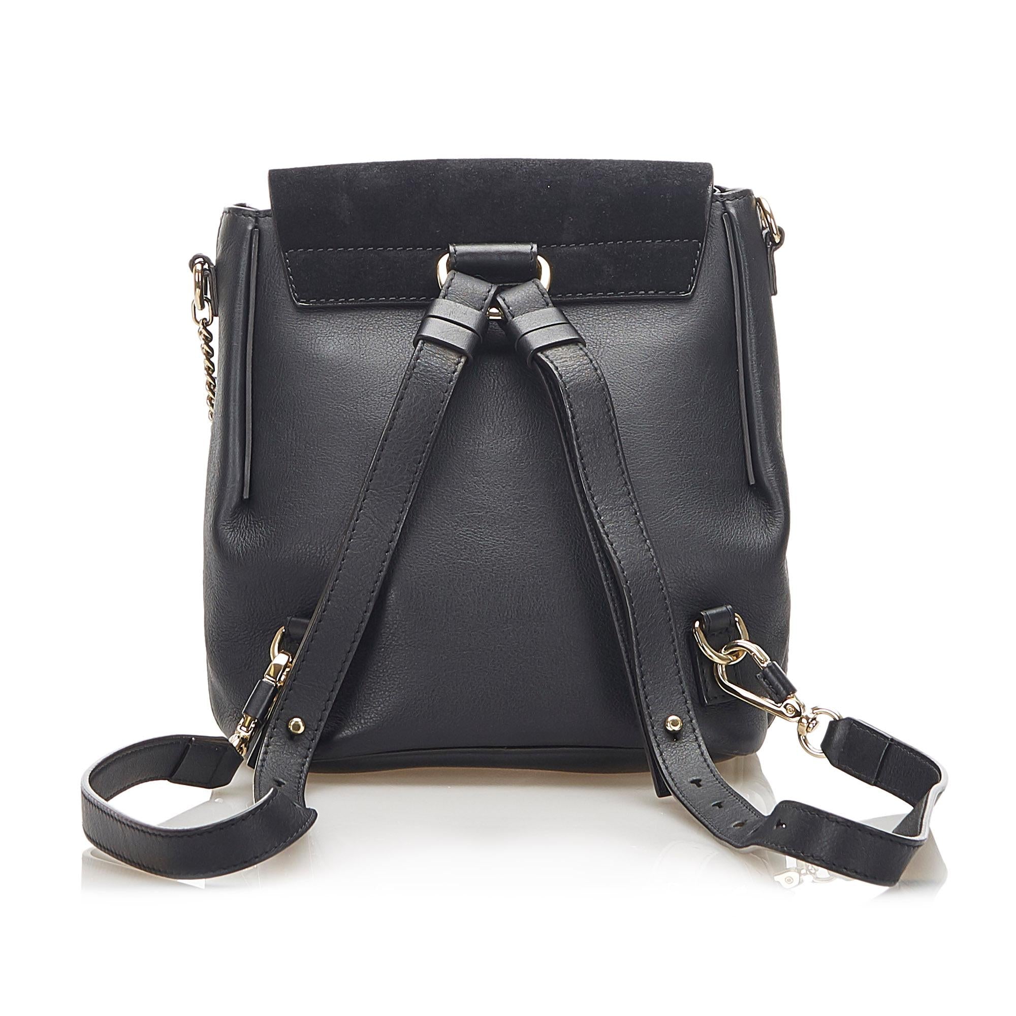 Chloe Faye Leather Backpack (SHG-18432)