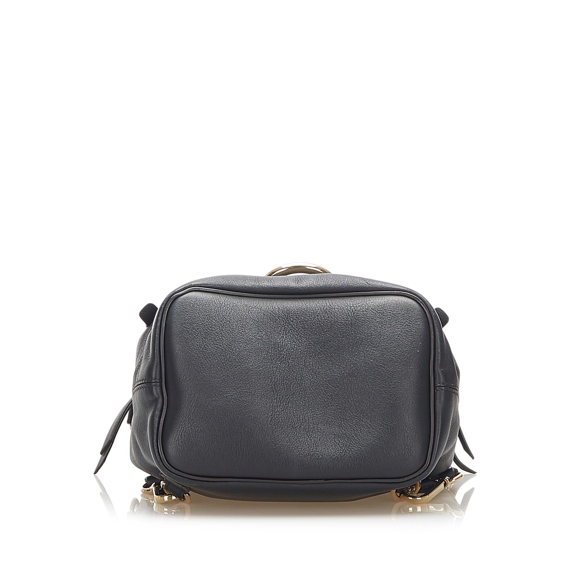Chloe Faye Leather Backpack (SHG-18432)