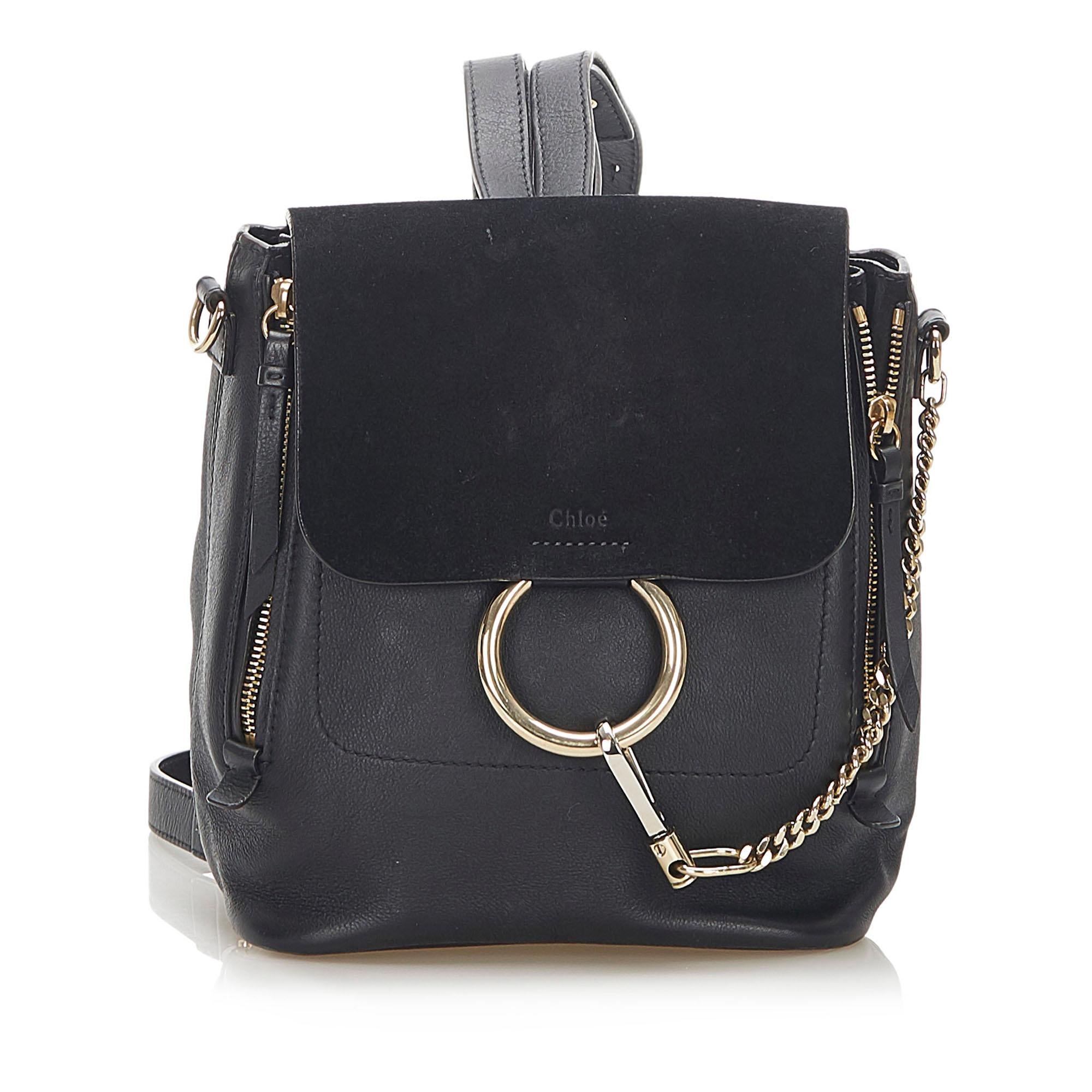 Chloe Faye Leather Backpack (SHG-18432)