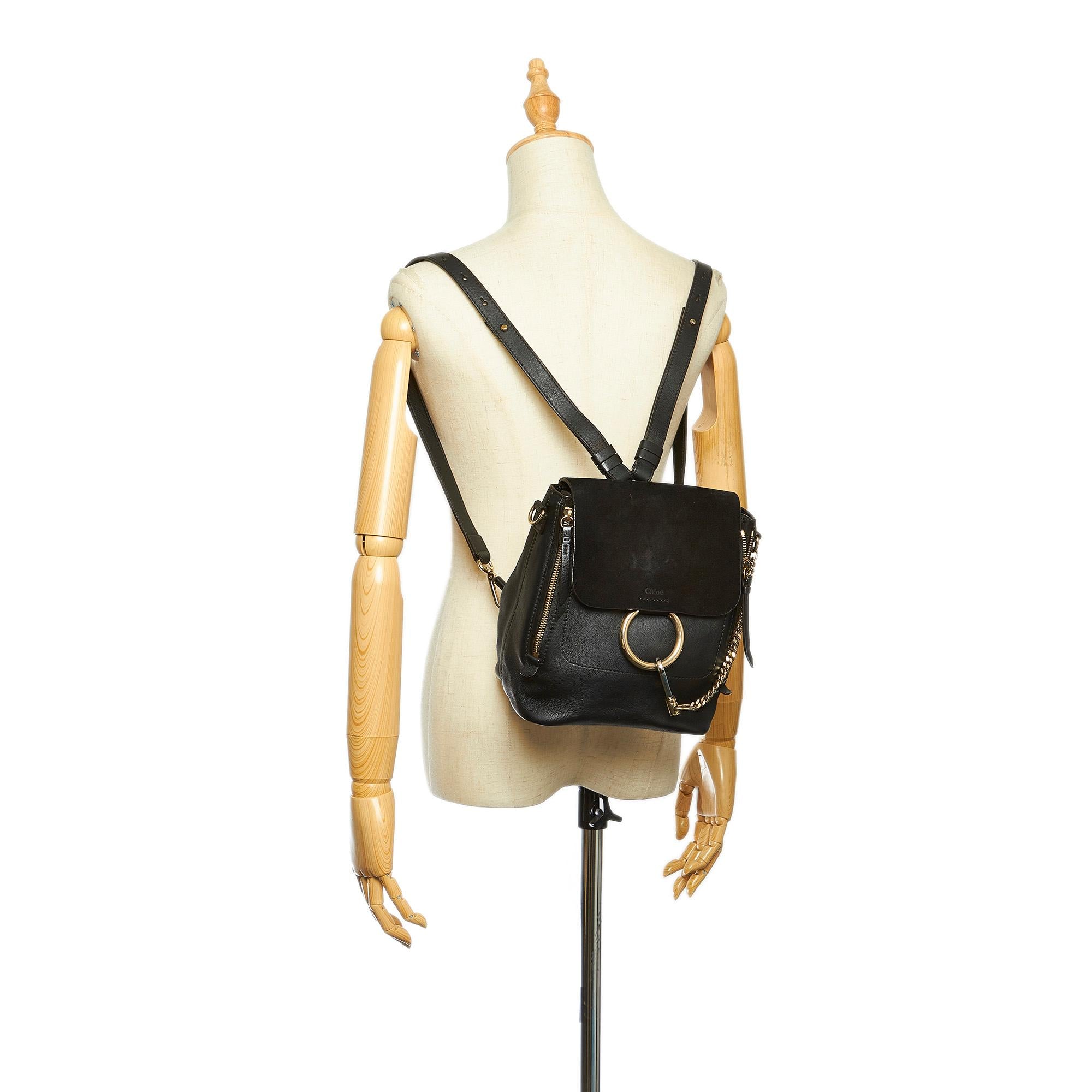 Chloe Faye Leather Backpack (SHG-18432)