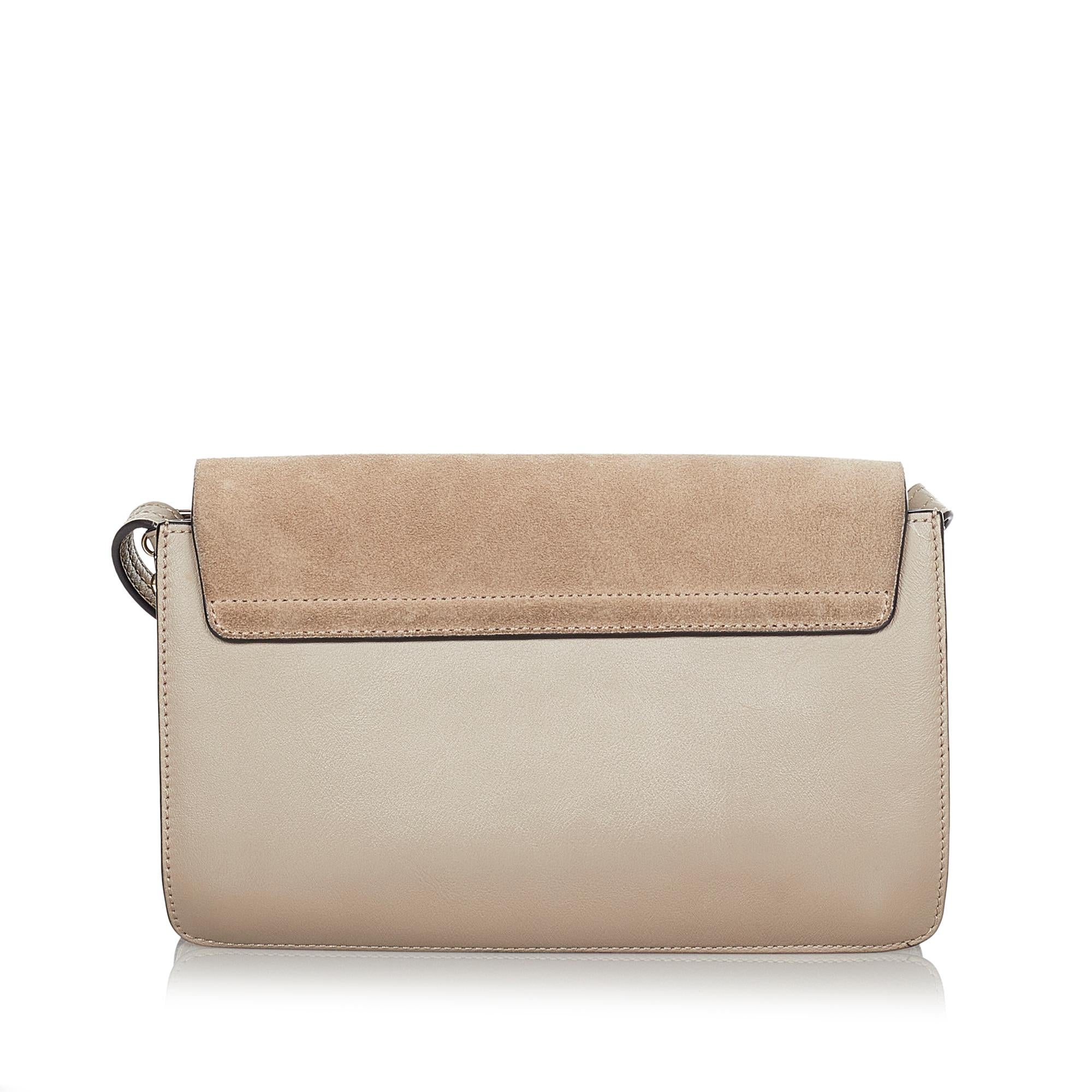 Chloe Faye Leather Crossbody Bag (SHG-24211)