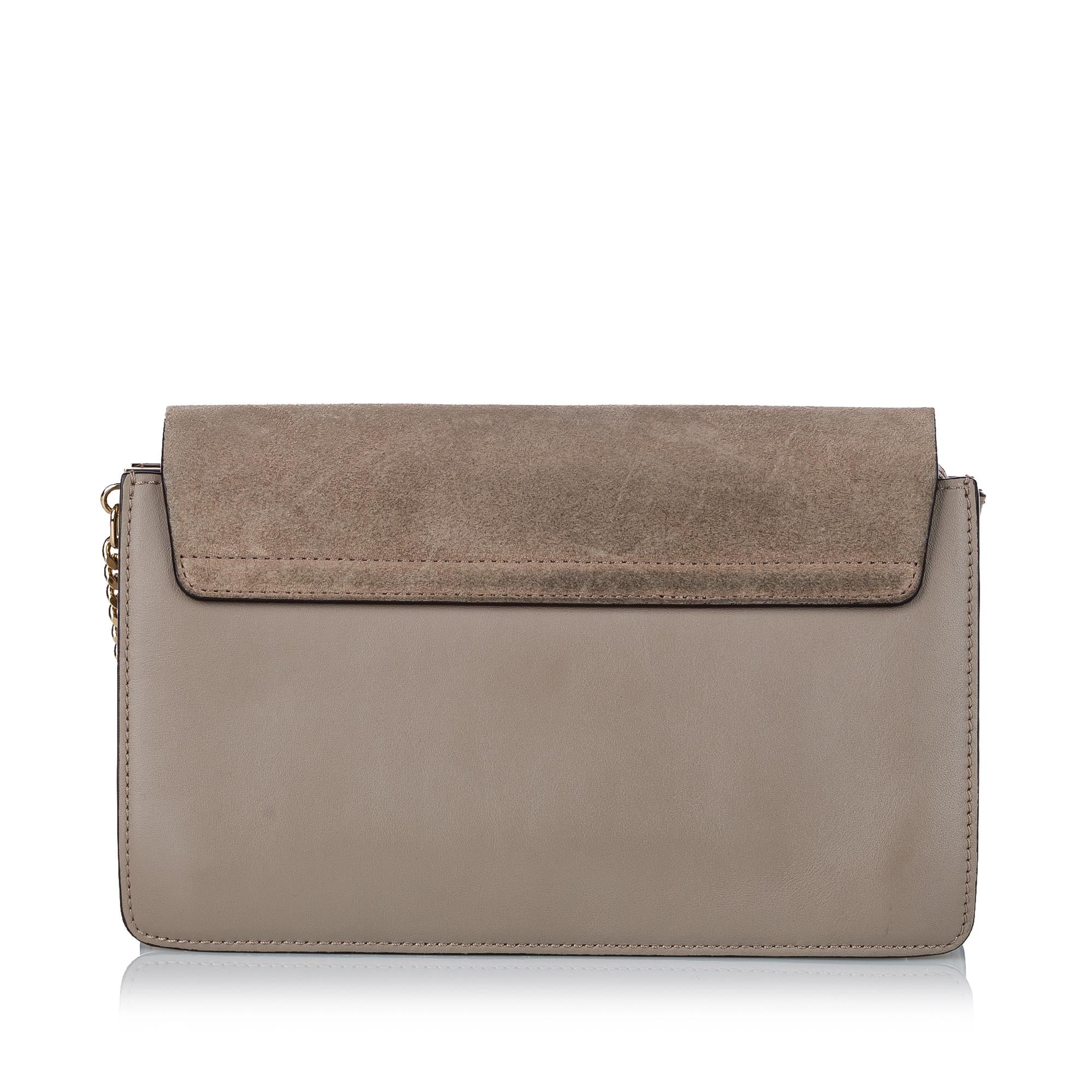 Chloe Faye Leather Crossbody Bag (SHG-28478)
