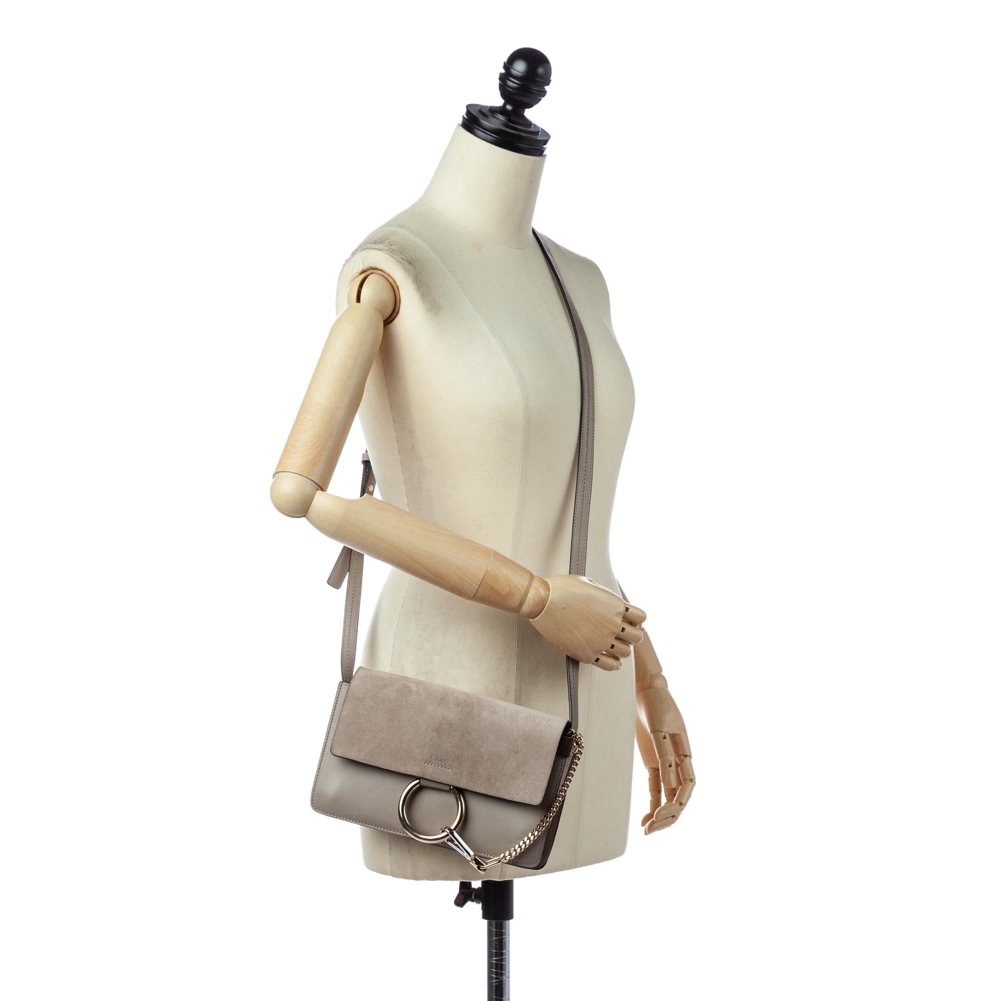 Chloe Faye Leather Crossbody Bag (SHG-28478)