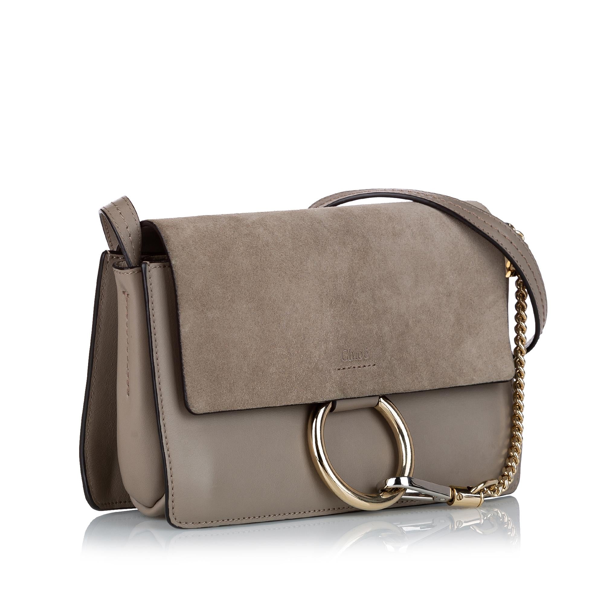 Chloe Faye Leather Crossbody Bag (SHG-28478)
