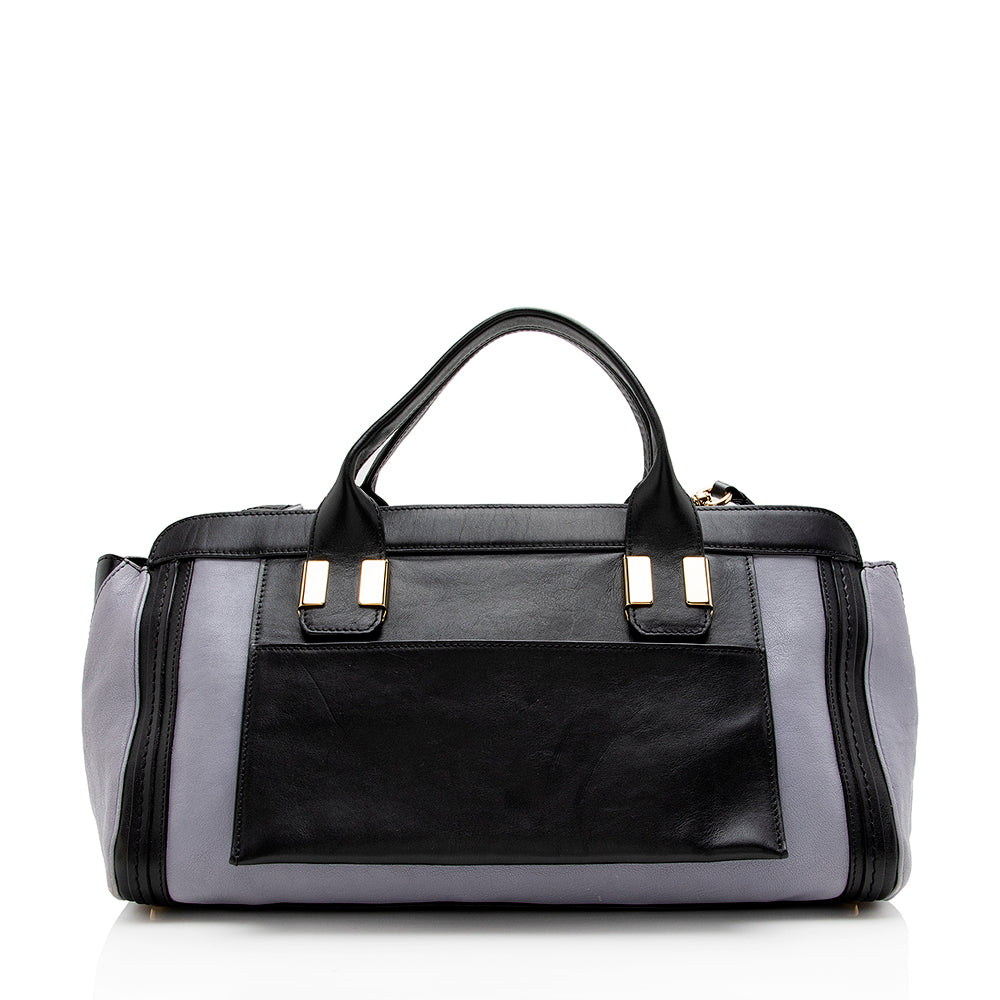 Chloe Leather Alice Medium Satchel (SHF-15750)