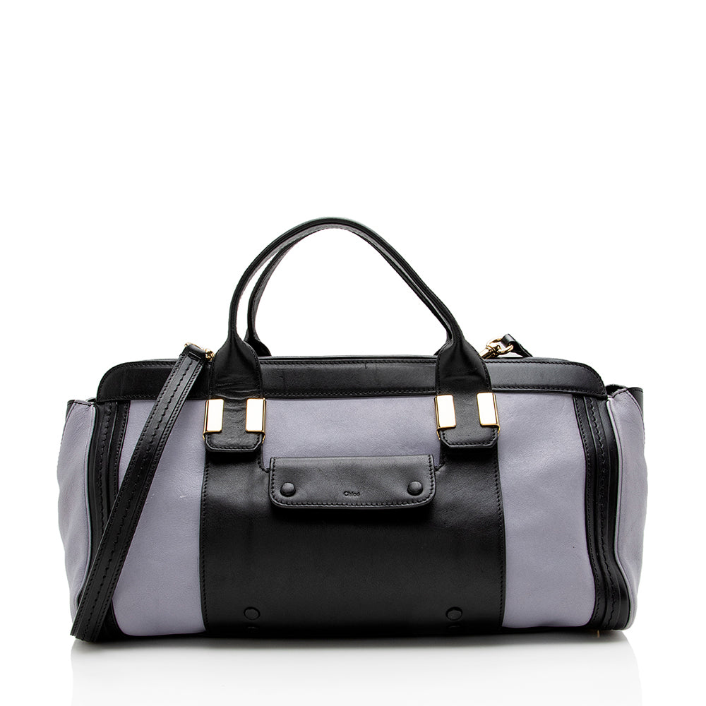 Chloe Leather Alice Medium Satchel (SHF-15750)