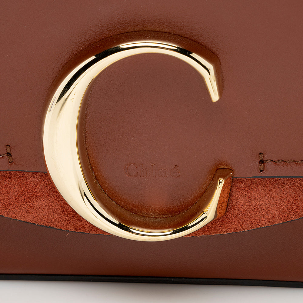Chloe Leather C Mini Shoulder Bag (SHF-18627)