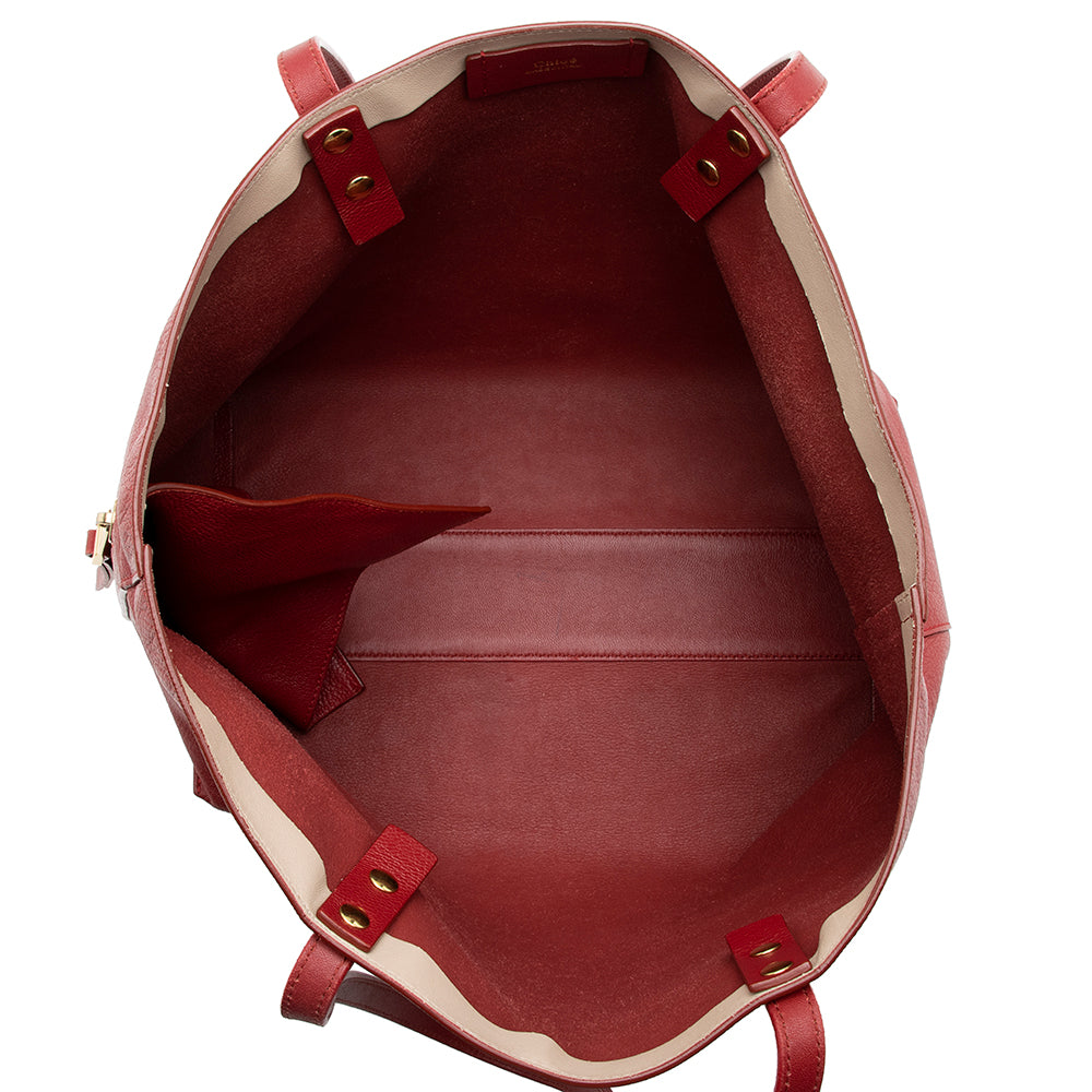 Chloe Leather Dilan Tote - FINAL SALE (SHF-14252)