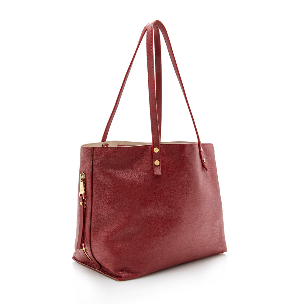 Chloe Leather Dilan Tote - FINAL SALE (SHF-14252)