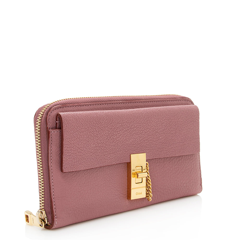 Chloe Leather Drew Long Wallet (SHF-19951)