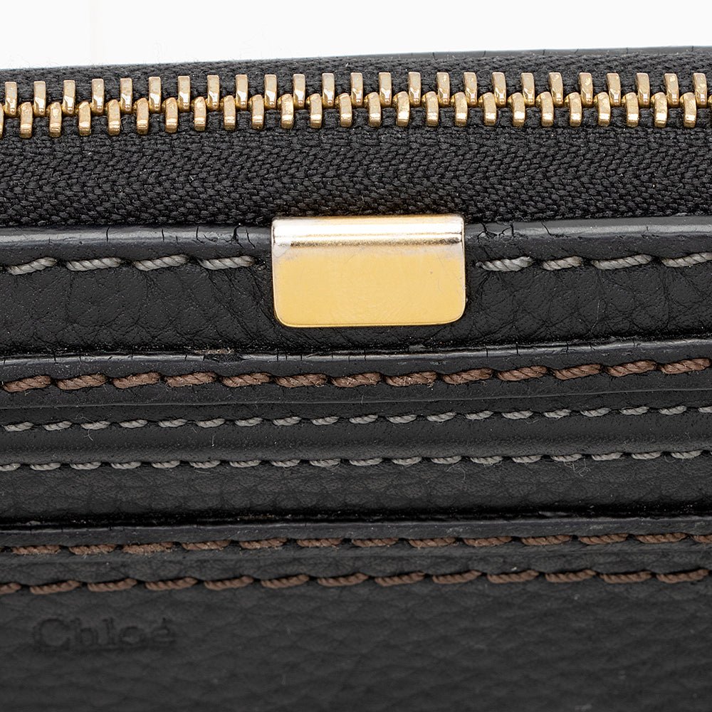 Chloe Leather Marcie Long Zip Wallet (SHF-18964)