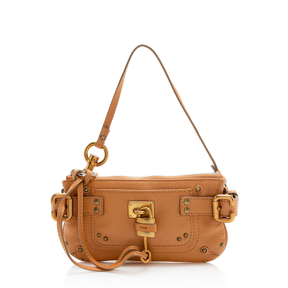Chloe Leather Paddington Clutch - FINAL SALE (SHF-12061)