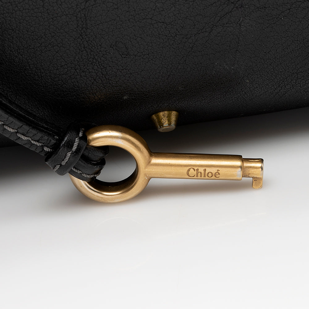 Chloe Leather Paddington Medium Satchel (SHF-15758)