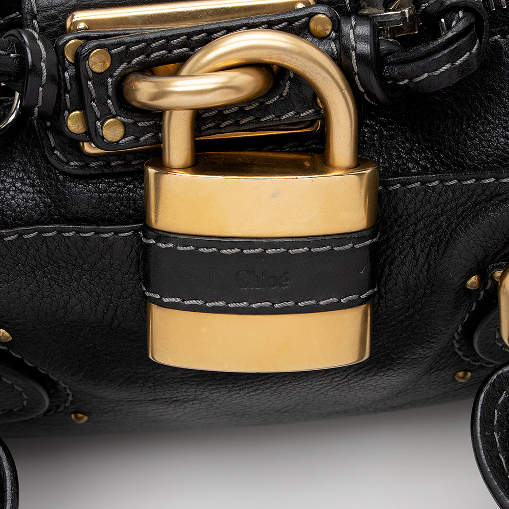 Chloe Leather Paddington Medium Satchel (SHF-15758)