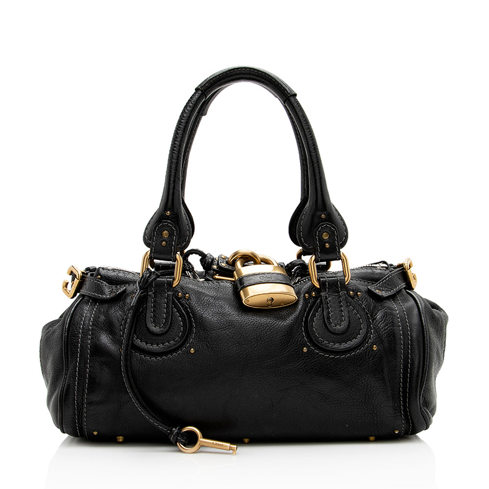Chloe Leather Paddington Medium Satchel (SHF-15758)