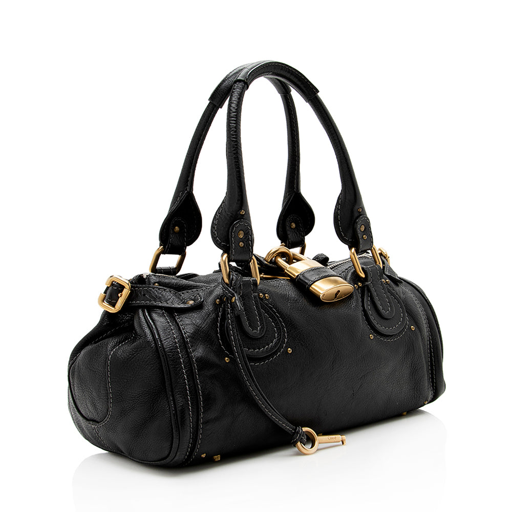 Chloe Leather Paddington Medium Satchel (SHF-15758)