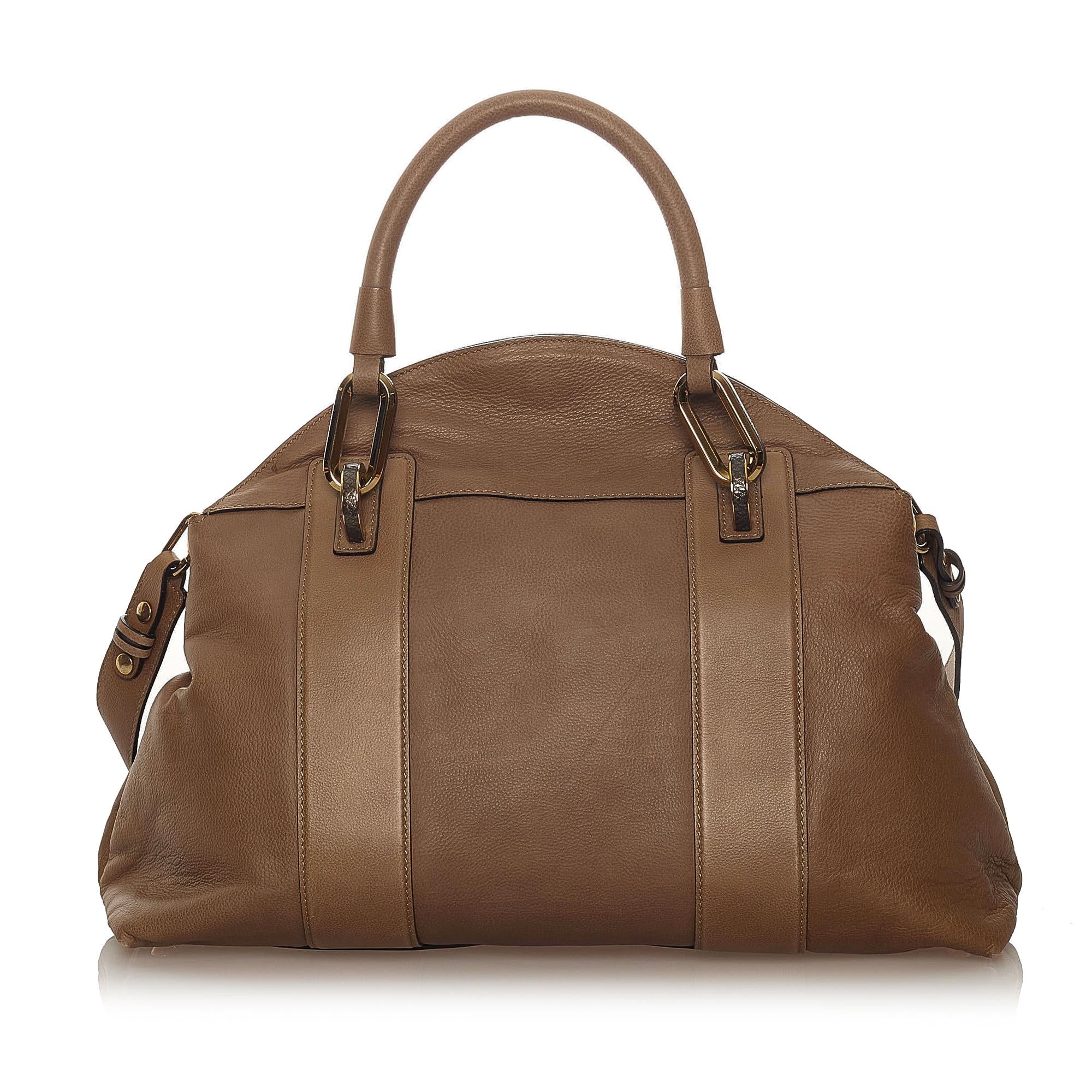 Chloe Leather Satchel (SHG-28125)