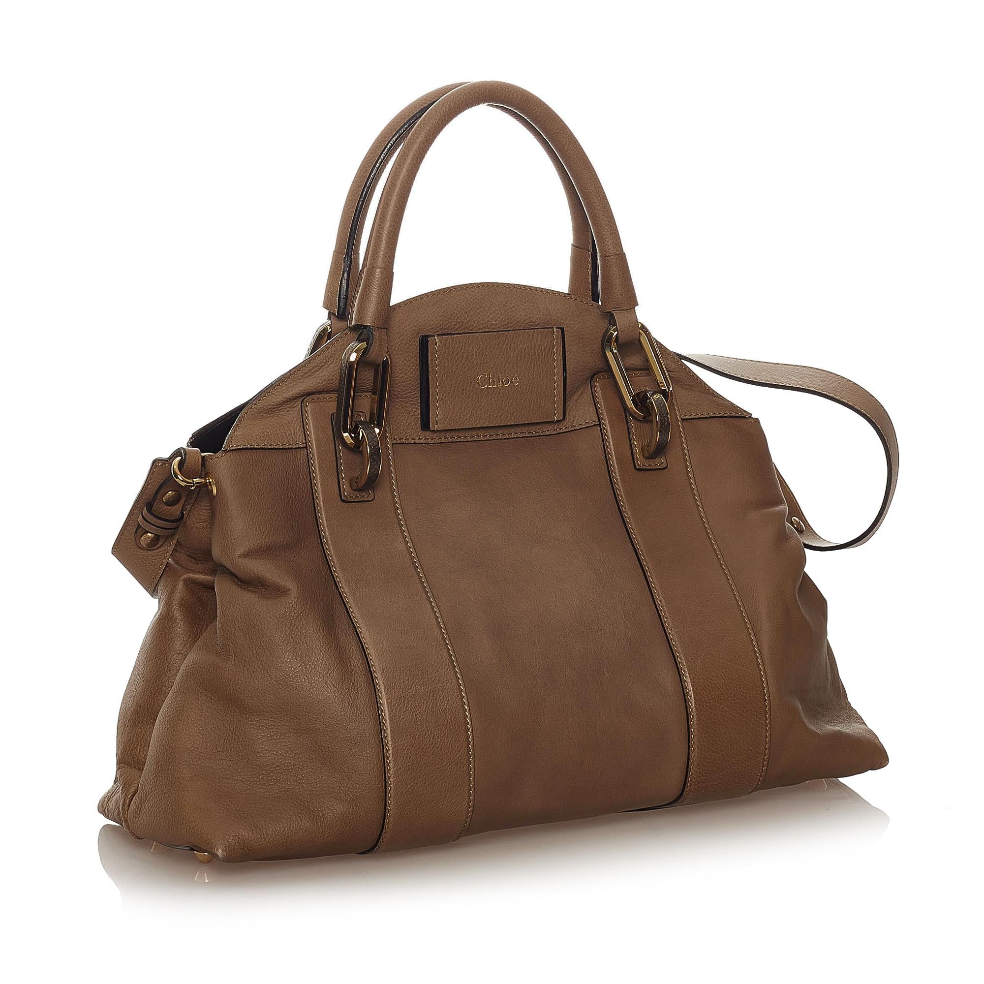 Chloe Leather Satchel (SHG-28125)