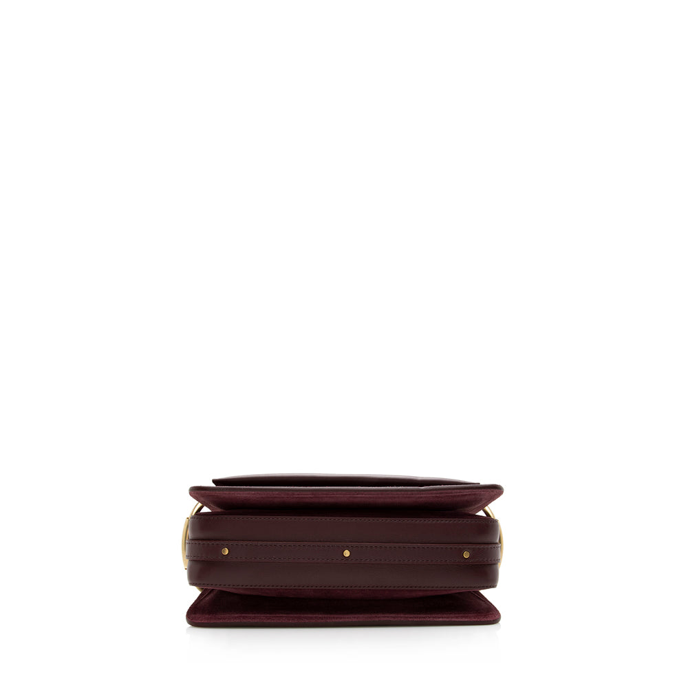 Chloe Leather Suede Roy Small Shoulder Bag - FINAL SALE (SHF-15735)