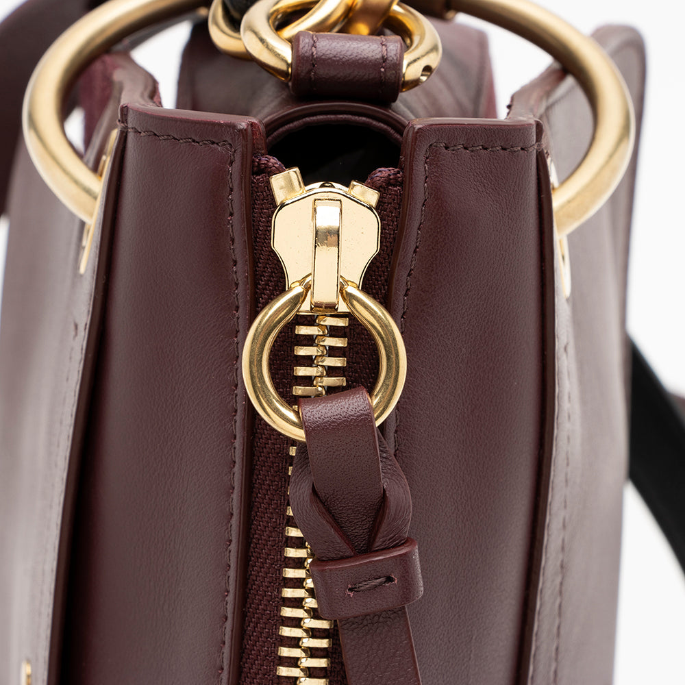 Chloe Leather Suede Roy Small Shoulder Bag - FINAL SALE (SHF-15735)