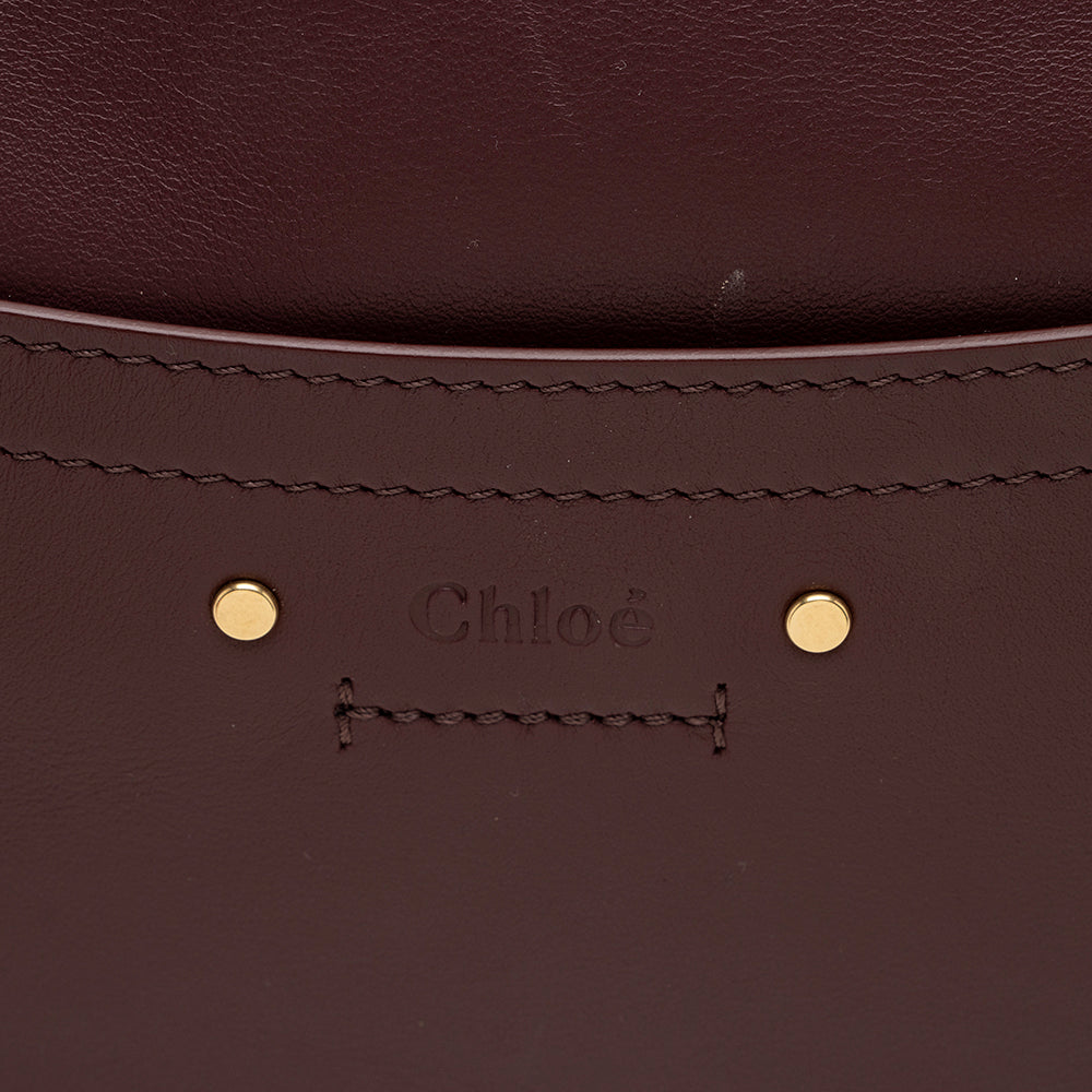 Chloe Leather Suede Roy Small Shoulder Bag - FINAL SALE (SHF-15735)