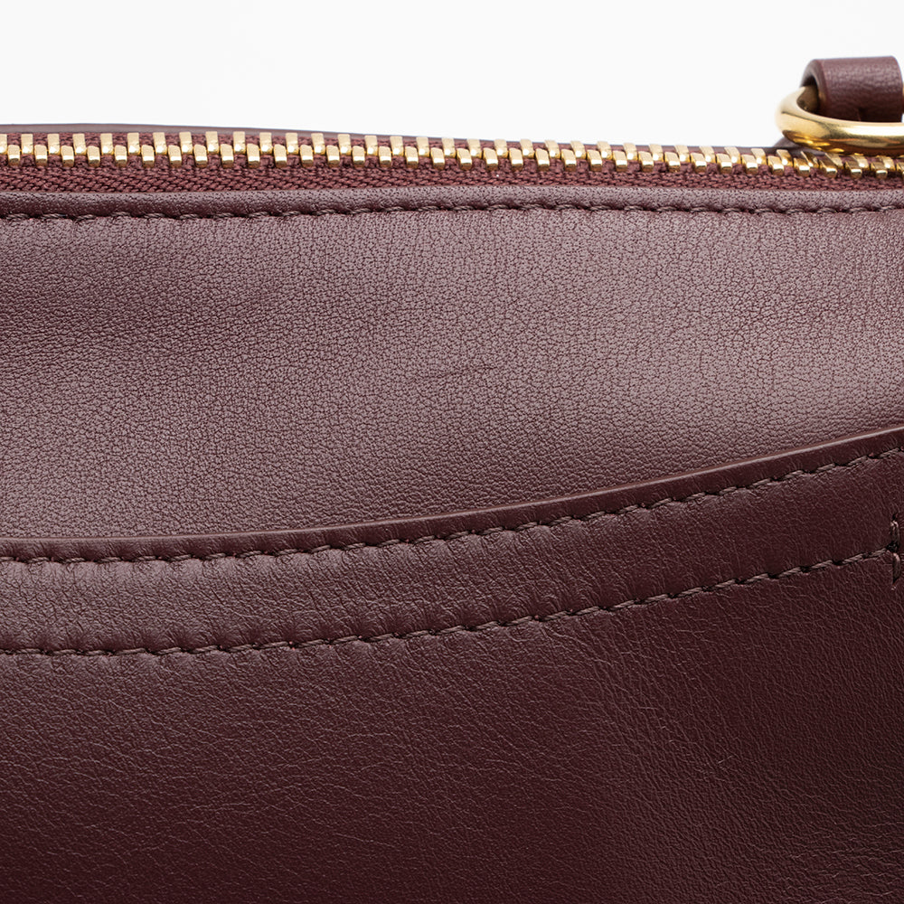 Chloe Leather Suede Roy Small Shoulder Bag - FINAL SALE (SHF-15735)