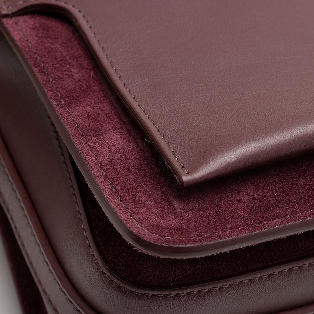 Chloe Leather Suede Roy Small Shoulder Bag - FINAL SALE (SHF-15735)